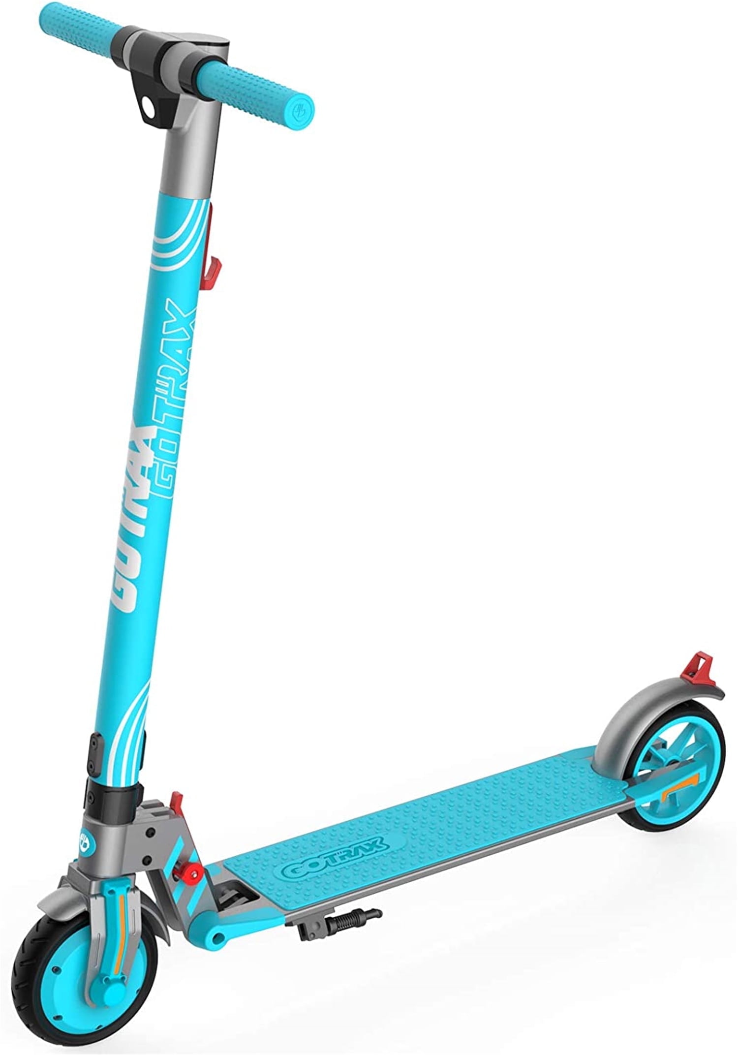 GOTRAX Vibe Electric Scooter for Kids Teens 8-15, 250W 6.5" Tires 7 Miles Foldable Commuting E-Scooter, Teal