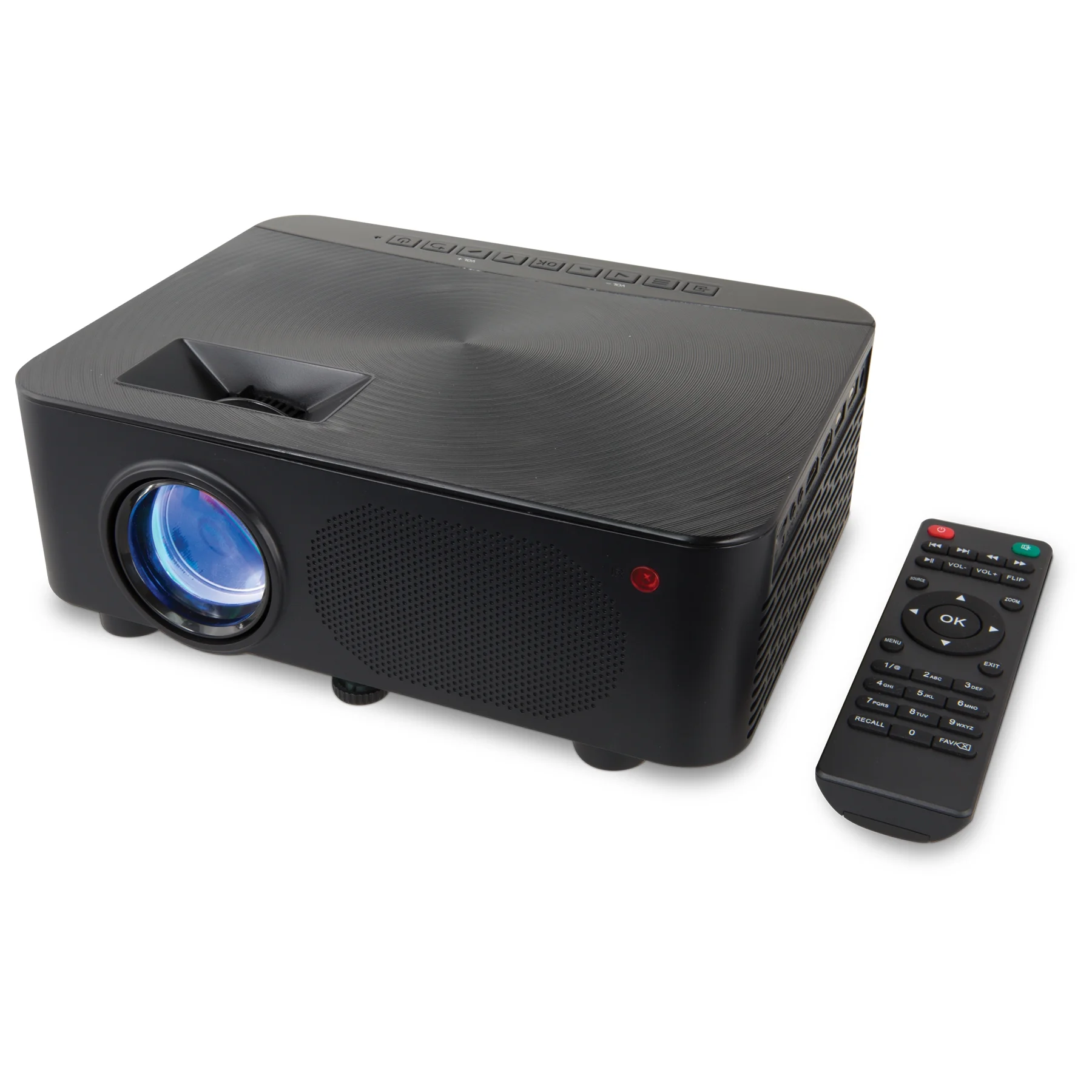 GPX Home Theater Projector with Remote and HDMI Cable, PJ603B, Black