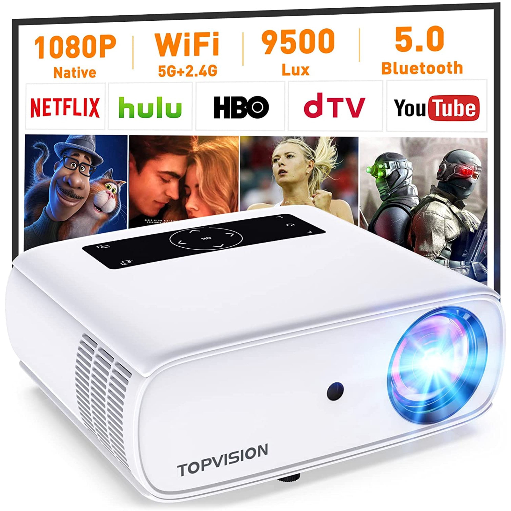 GROVIEW 110 Mini Kid Projector, Video LCD Projector with 720P