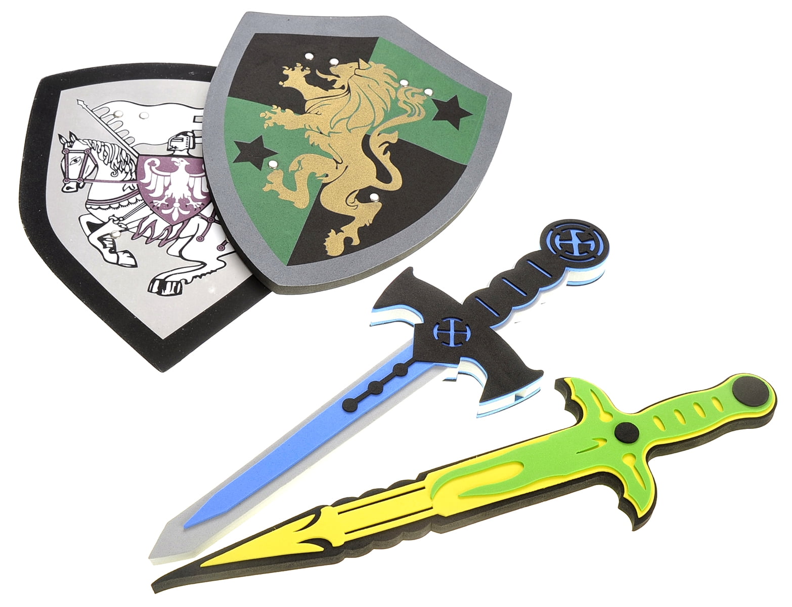 Giddyup! Buck's Foam Swords And Shields White Eagle VS Golden Lion