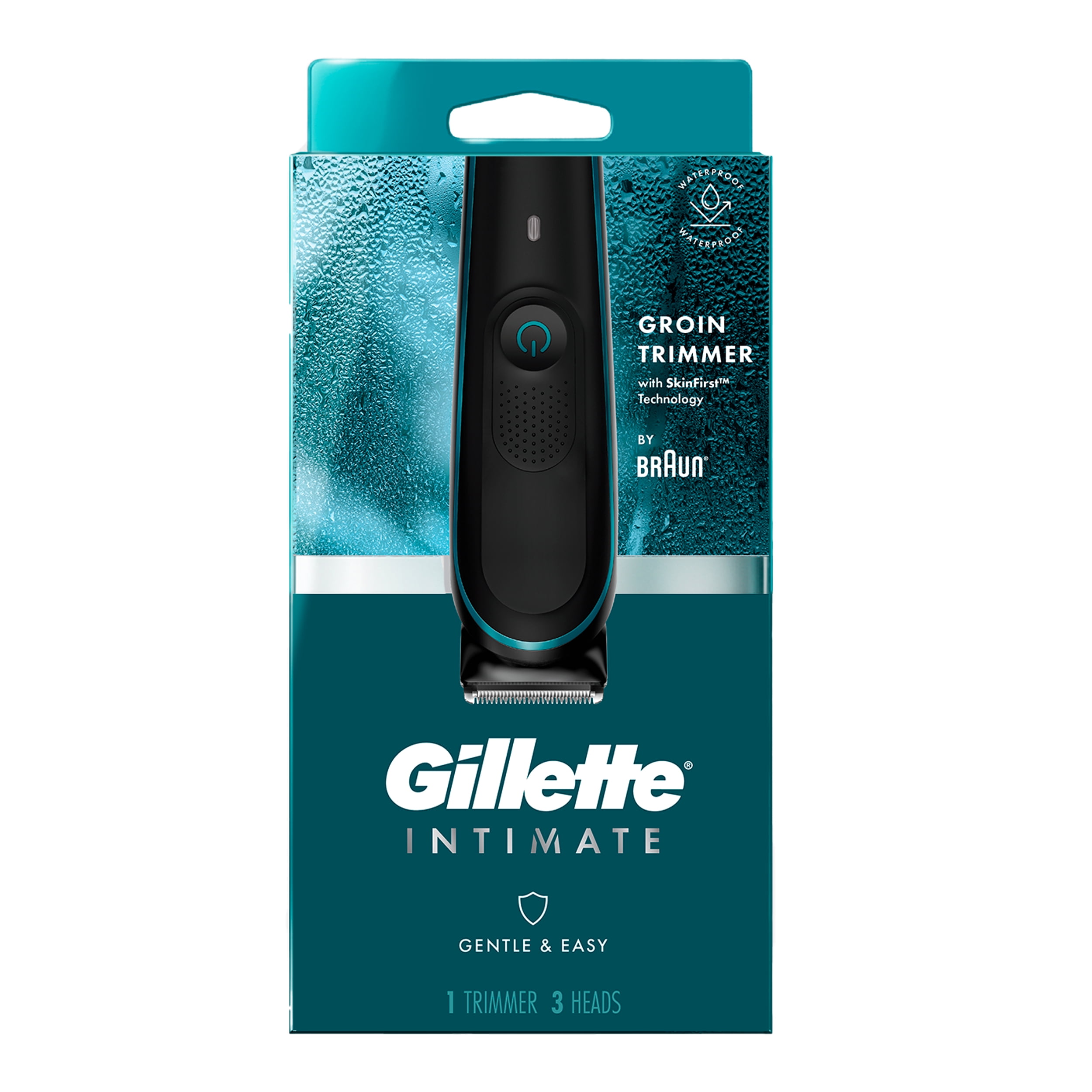Gillette Intimate Men’s Groin Trimmer, Waterproof Body Trimmer For Men, Black