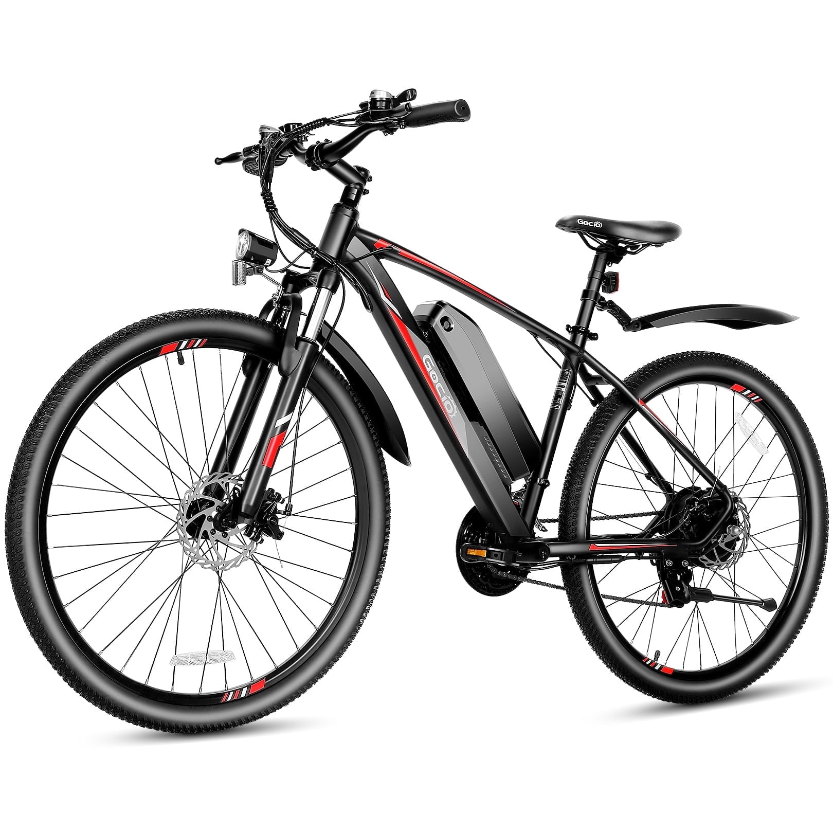 Gocio 27.5" Electric Mountain Bike for Adults, 750W Peak Motor, 19.8 Mph, 48V 10.4Ah (500Wh) Removable Battery, 21-Speed Gears Ebike, UL2849 Certified