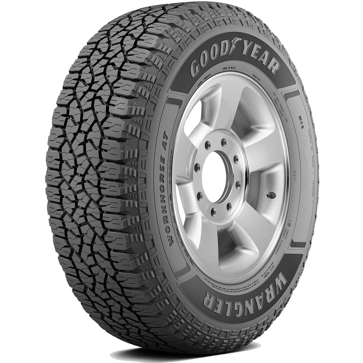 Goodyear Wrangler Workhorse At 285/45R22 114H All-Season Tire Fits: 2017-18 Chevrolet Silverado 1500 High Country, 2015-16 Chevrolet Silverado 1500 LTZ