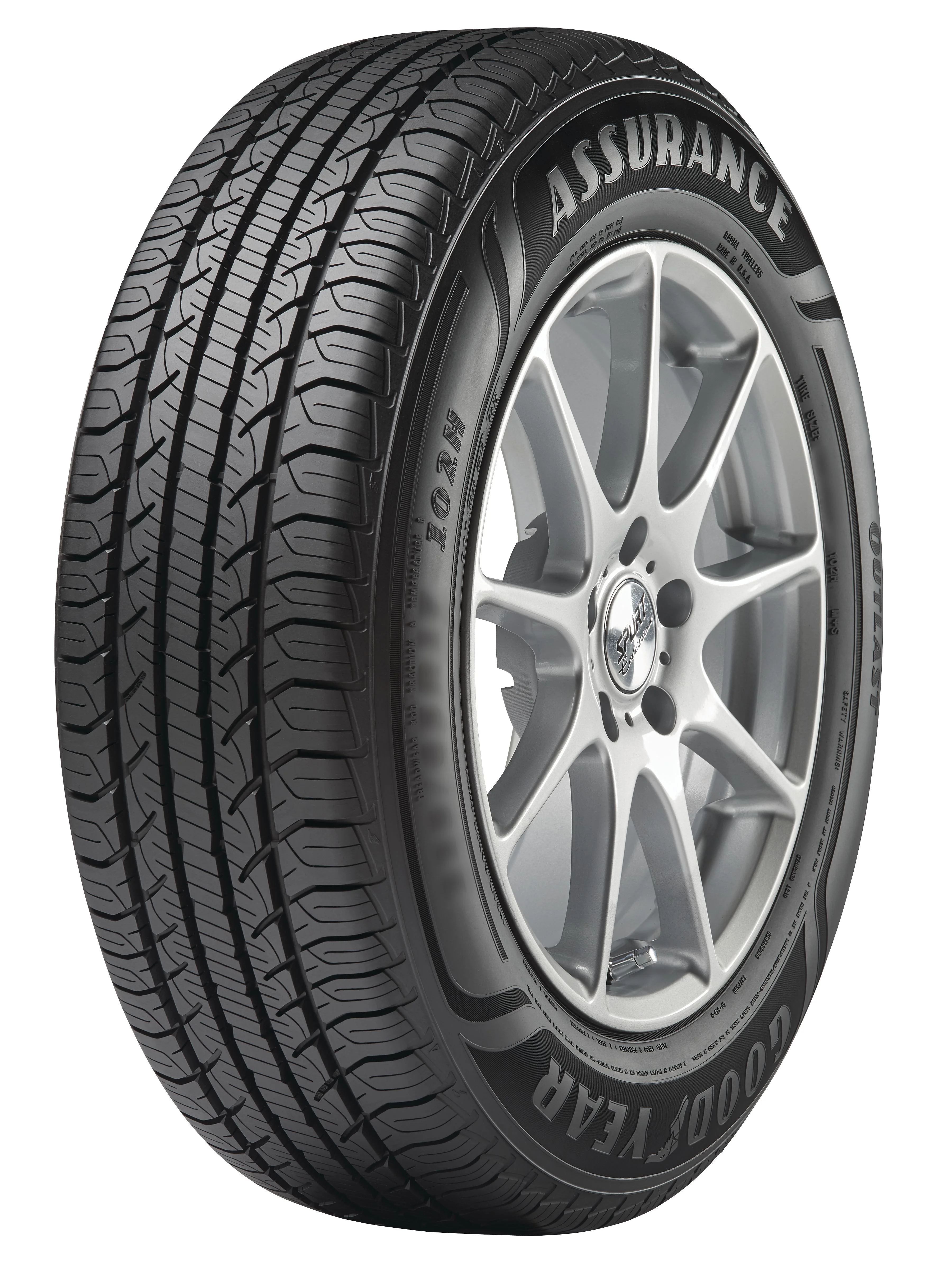 Goodyear Assurance Outlast 235/65R18 106V All-Season Tire Fits: 2022-23 Toyota Highlander Hybrid Bronze Edition, 2021 Toyota Highlander XSE