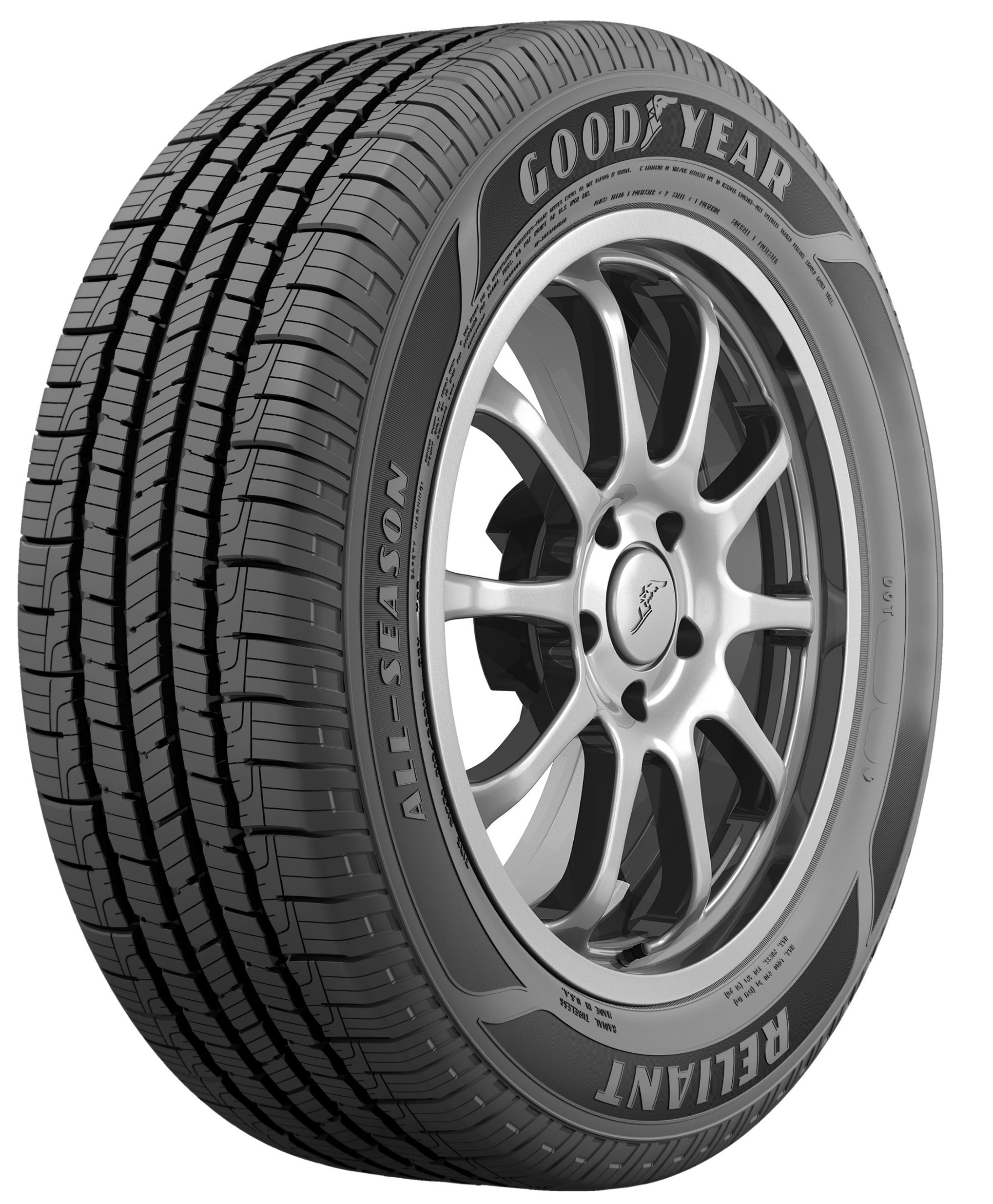 Goodyear Reliant All-Season 215/65R16 98V All-Season Tire Fits: 2011 Toyota Sienna LE, 2005-07 Dodge Grand Caravan SXT