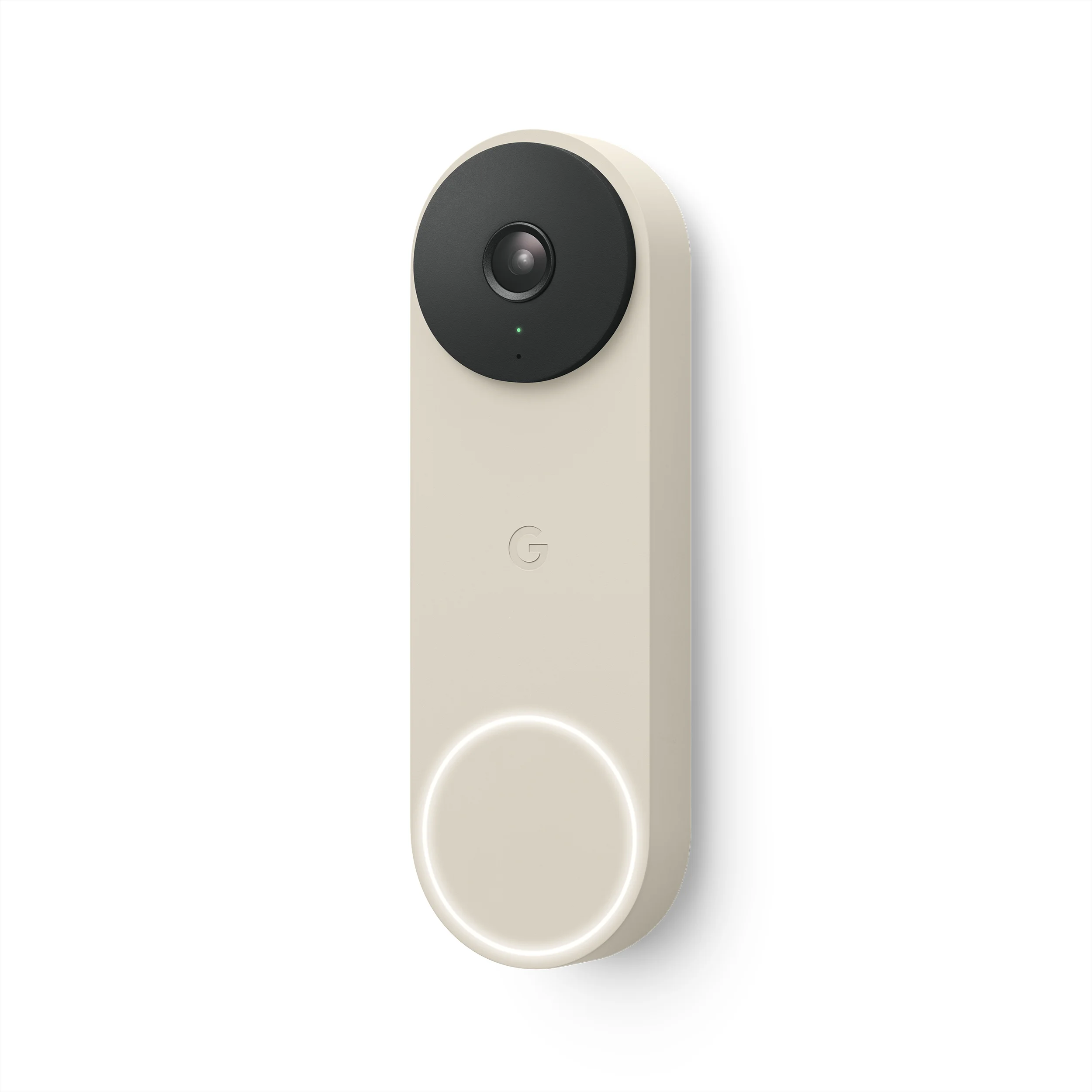 Google Nest Doorbell (Wired, 2nd gen) - Video Doorbell Camera - Doorbell Security Camera - Linen