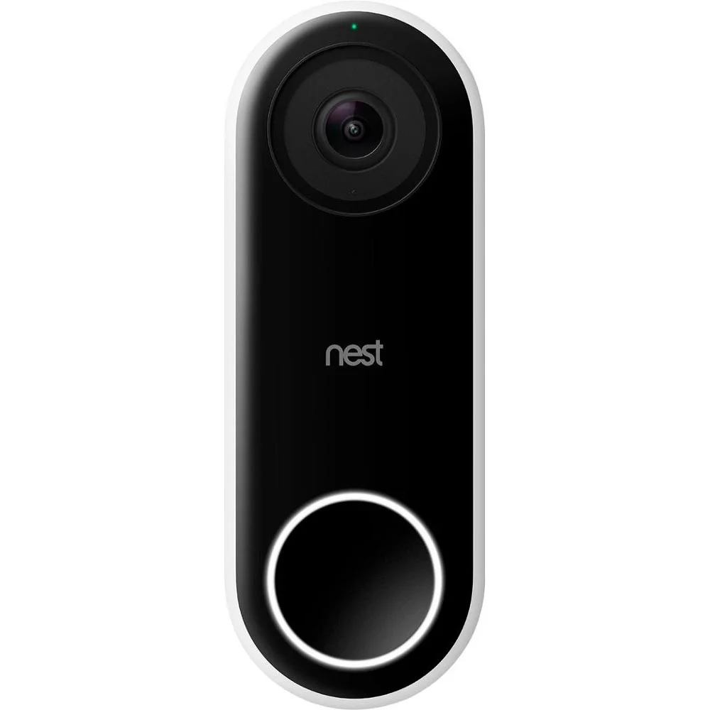 Google Nest Hello Wi-Fi Wired HD Video Doorbell, White