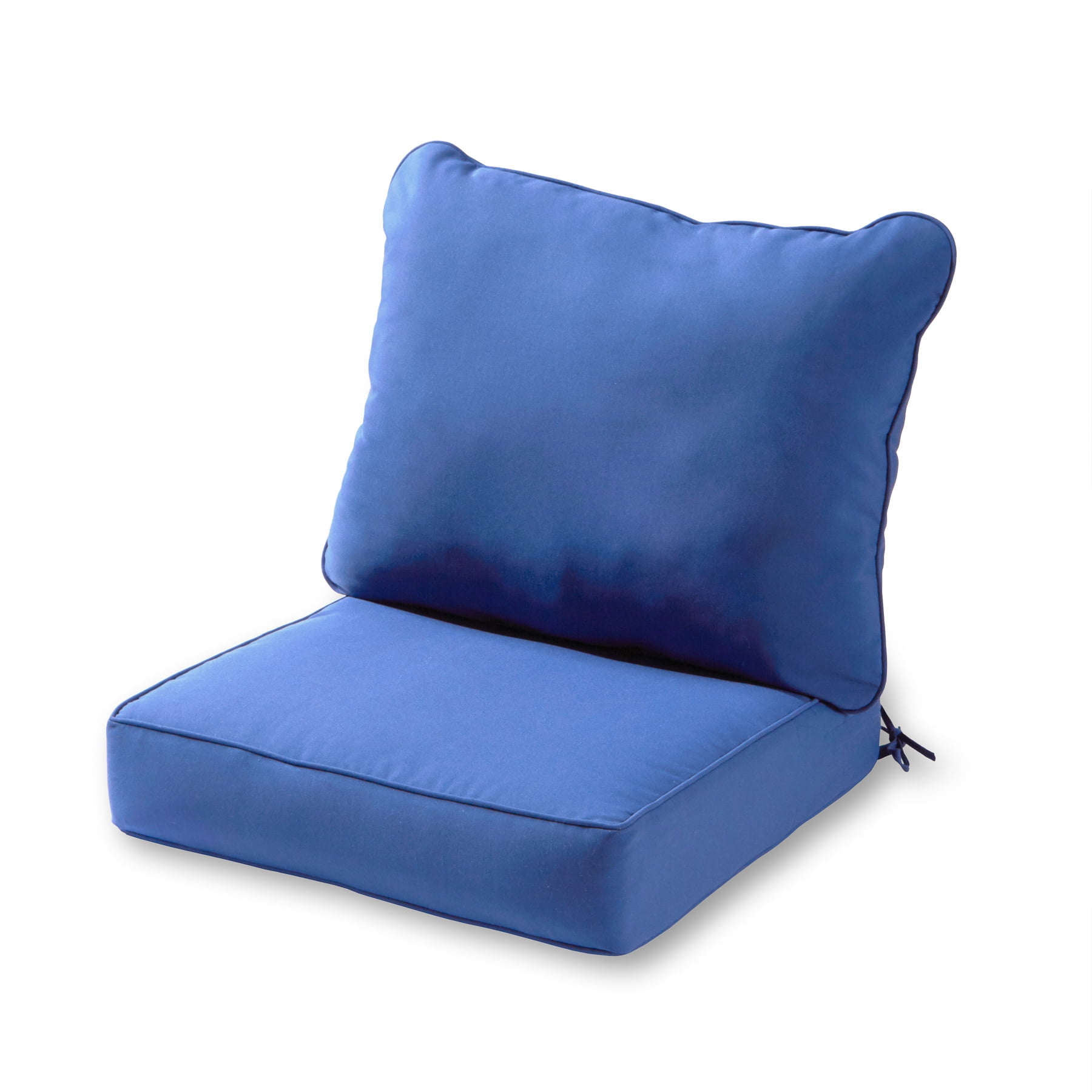 Greendale Home Fashions 24 x 24 in. Marine Blue Premium 2-Piece Deep Seat Cushion Set