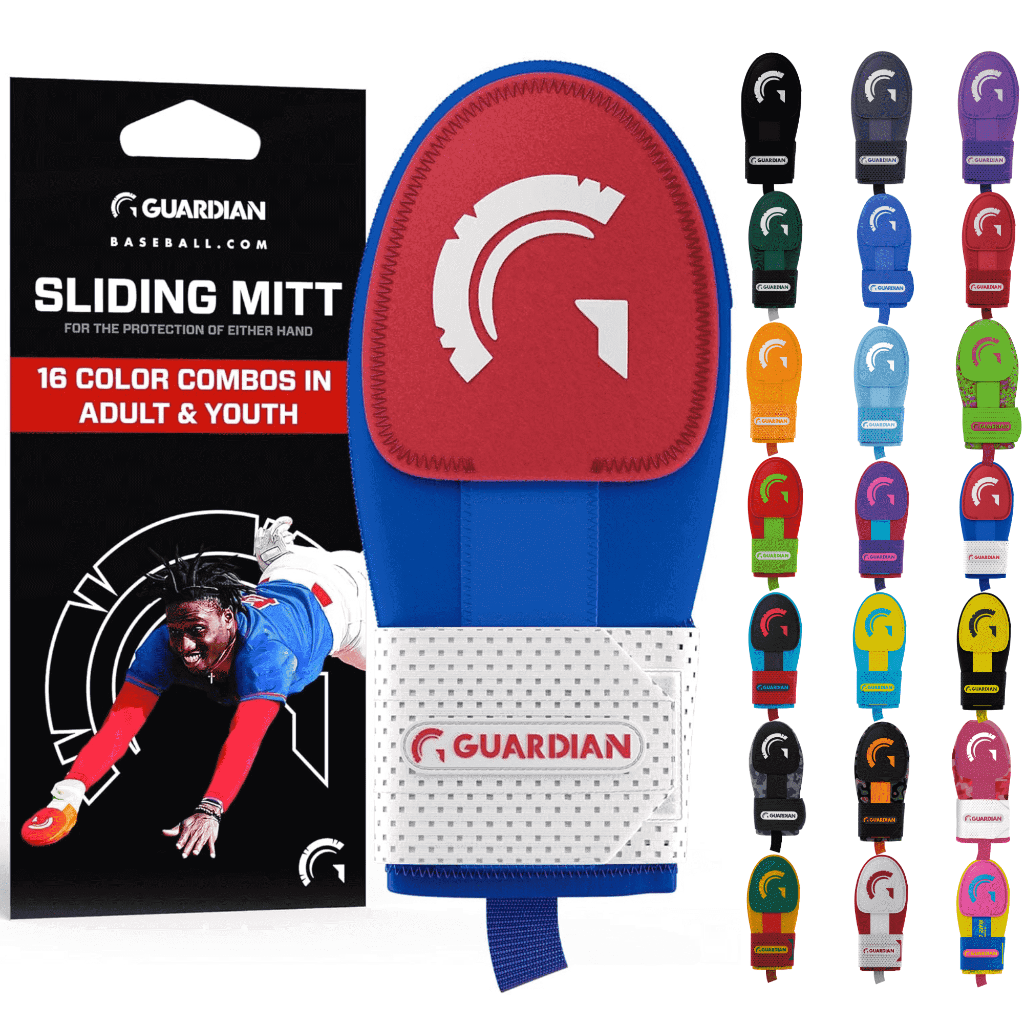 Guardian Baseball Sliding Mitt – Protective Hand Guard for Base Sliding – Youth & Adult Sizes - Shock Absorption, Athletic Fit, Slip-Resistant Design