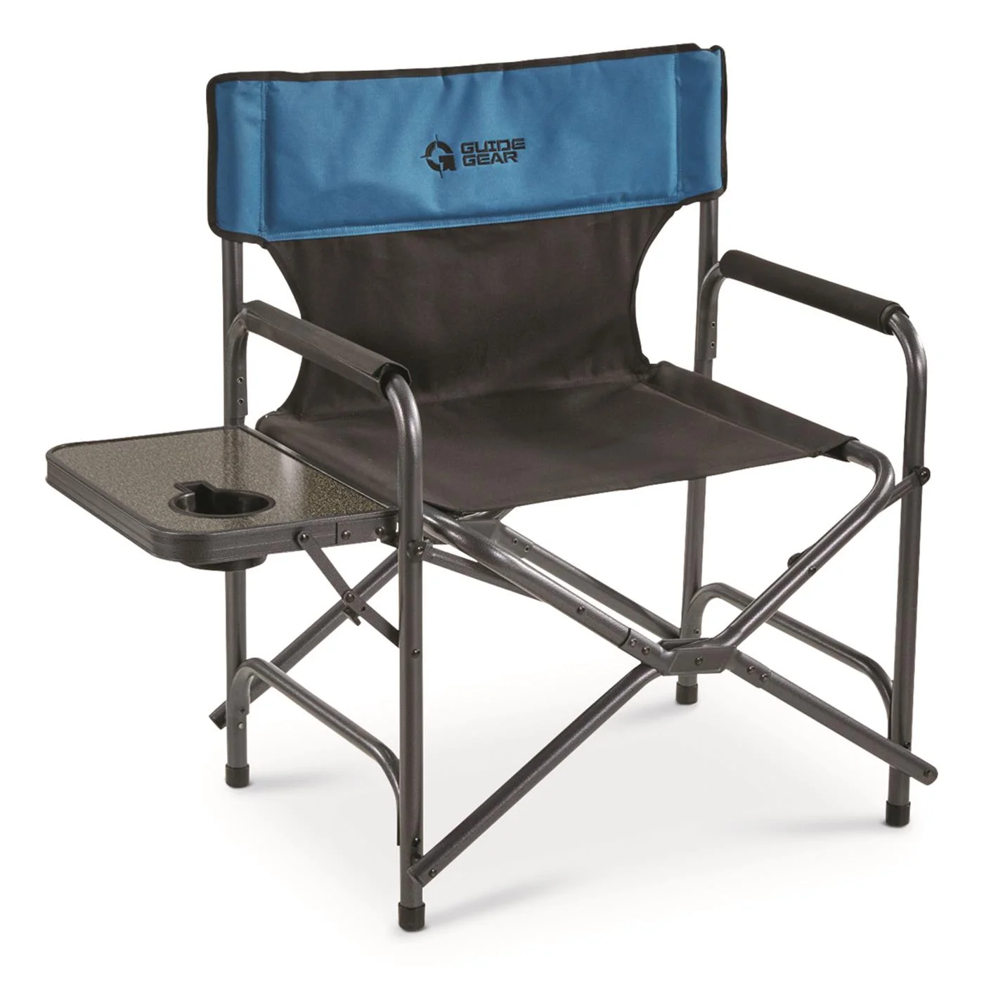Guide Gear Oversized Director's Camp Chair, 500-lb. Capacity Blue/Black
