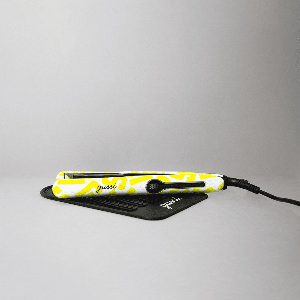 Gussi Hair Mane Squeeze 1" Titanium & Ceramic Flat Iron Hair Straightener