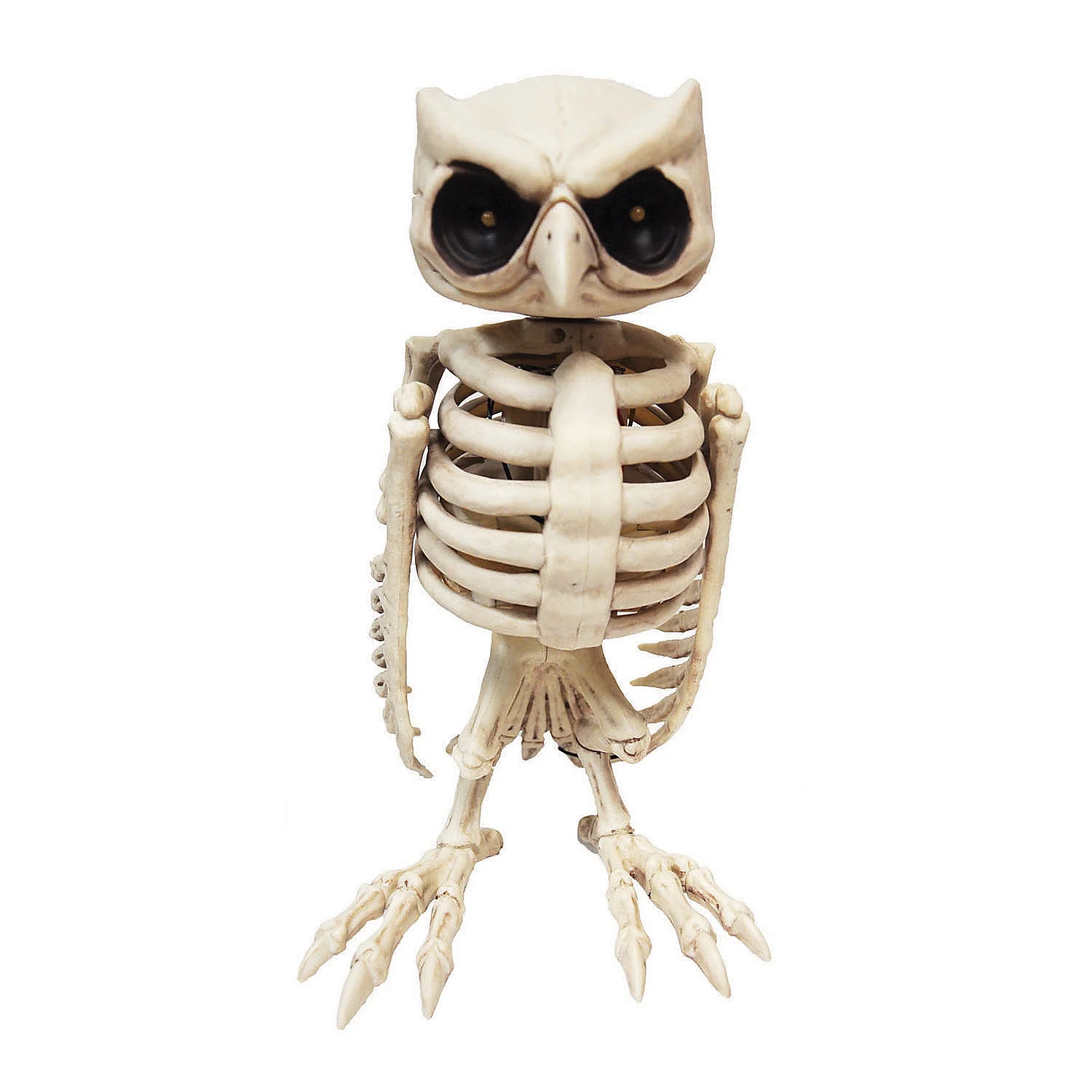 Halloween Express 14" Animated Owl Skeleton Halloween Decoration