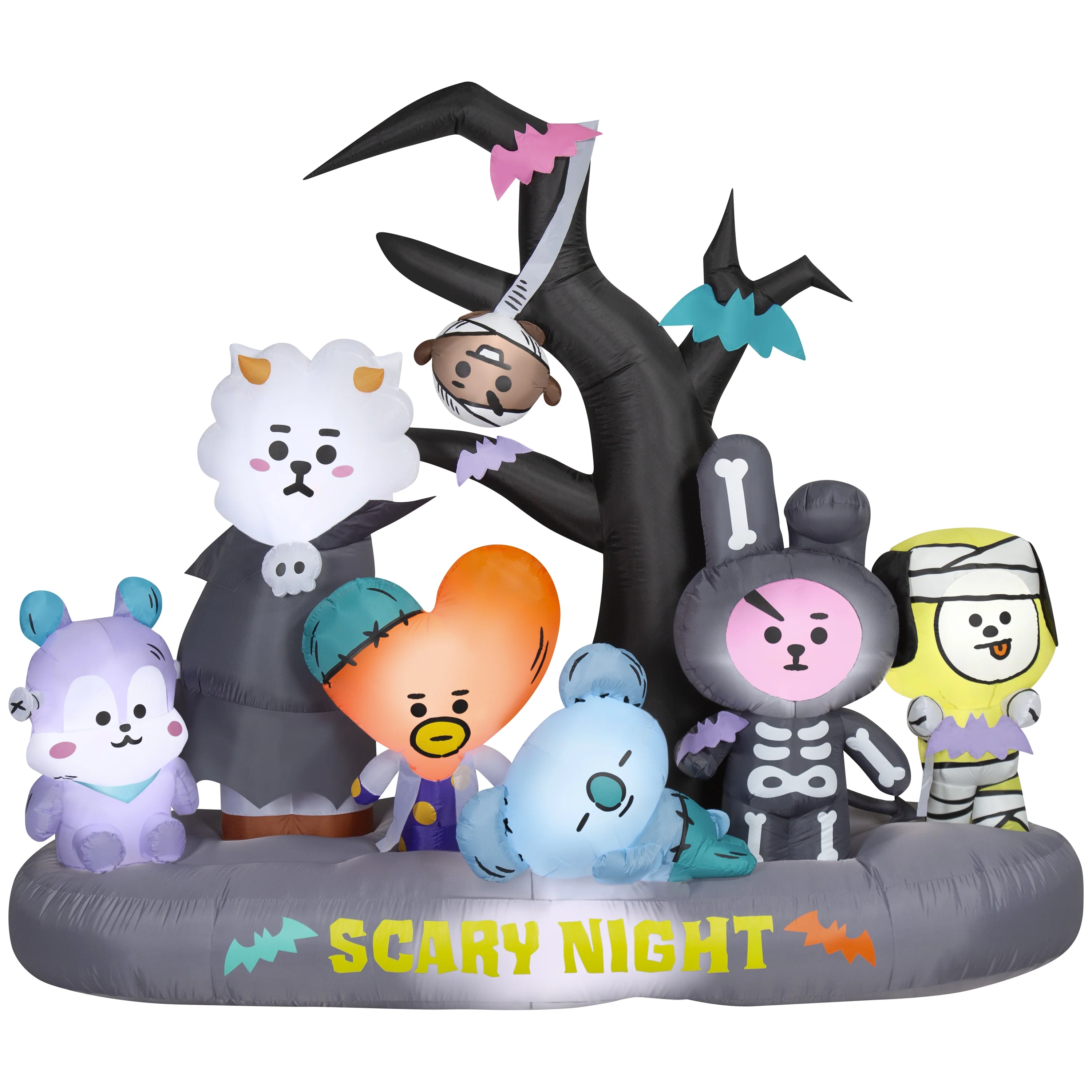 New Halloween Giant Bt21 Airblown Yard Inflatable Scene by Way to Celebrate 8.5 ft Wide