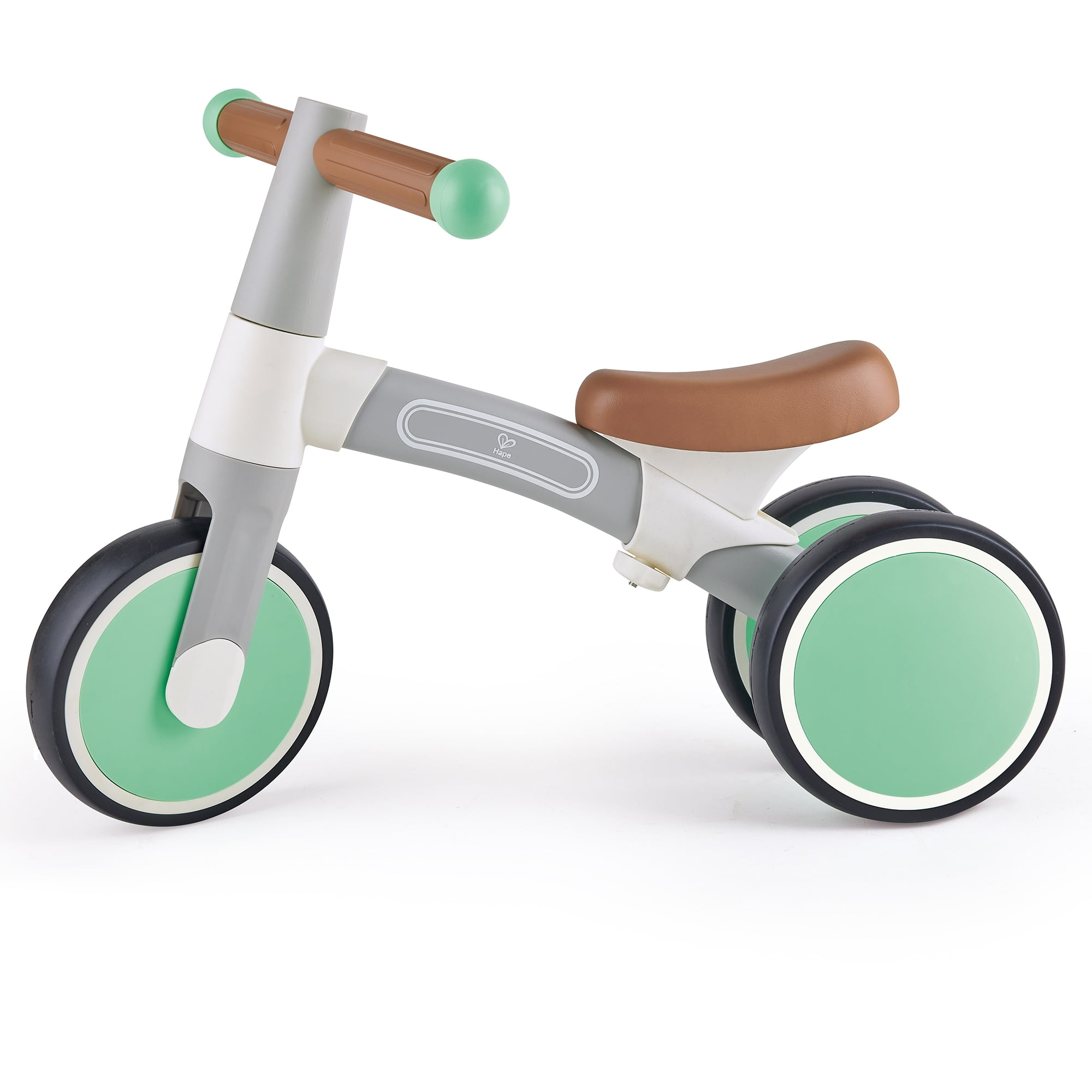 Hape: First Ride Balance Bike - Light Green - Lightweight 3 Wheeled Tricycle, Adjustable Position, Foam Wheels, Learn To Ride, Kids & Toddlers 18mo+