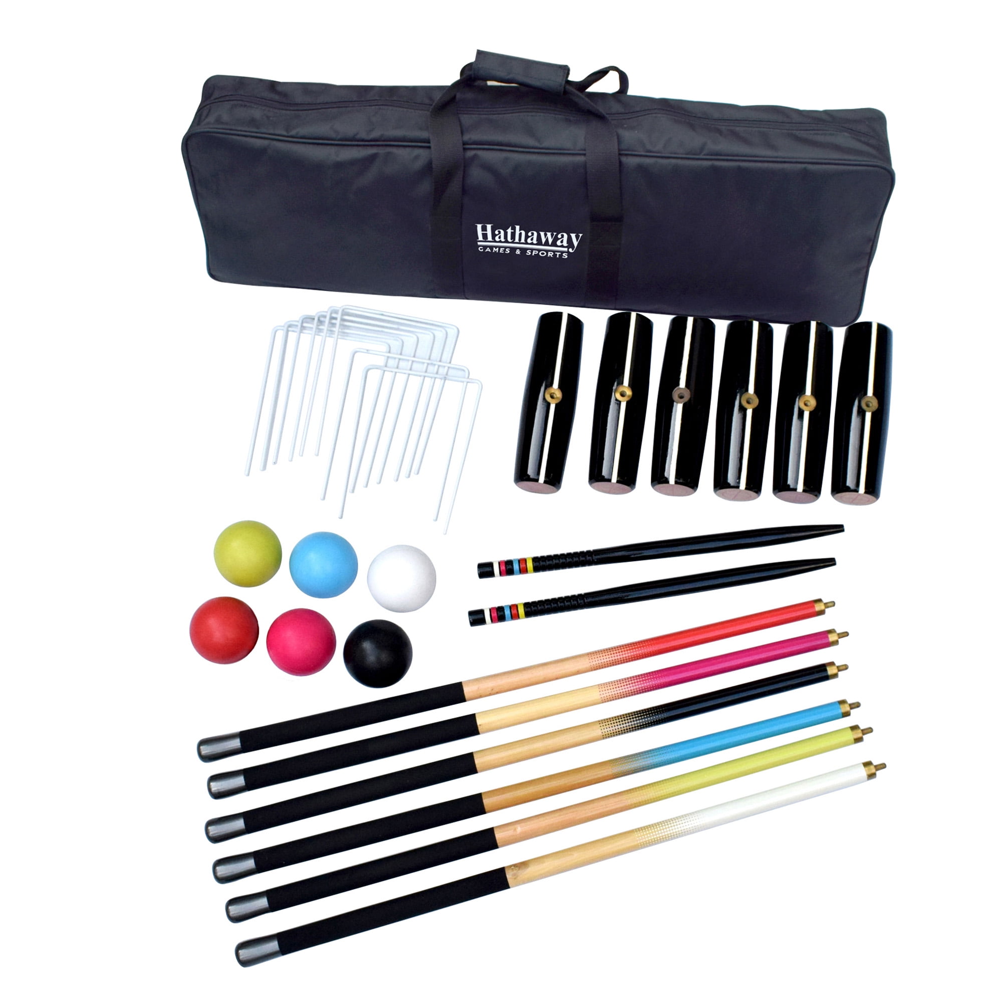 Hathaway Deluxe 6-Player Croquet Set
