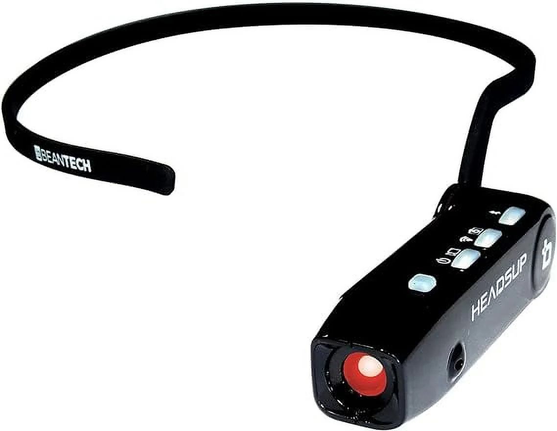 HeadsUp Head Mounted Camera, 1080P FHD Wearable Vlog Camera Recorder with Wi-Fi APP Control, Hands Free Headband Streaming Camera for Live Display, Hands-Off Camera for Music & Phone Calls, Black