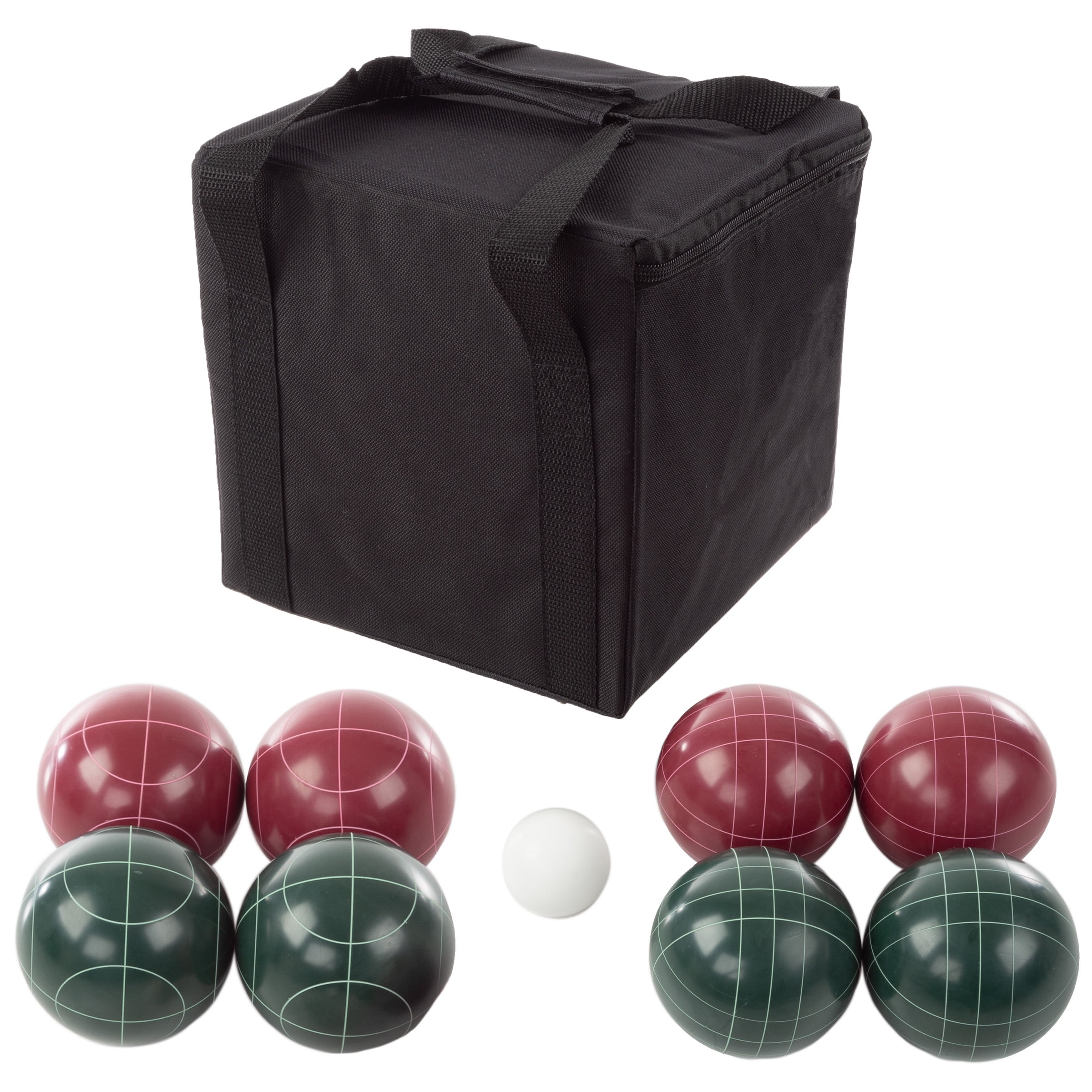 Trademark Games Regulation Bocce Ball Set with 8 Balls, Pallino, and Case
