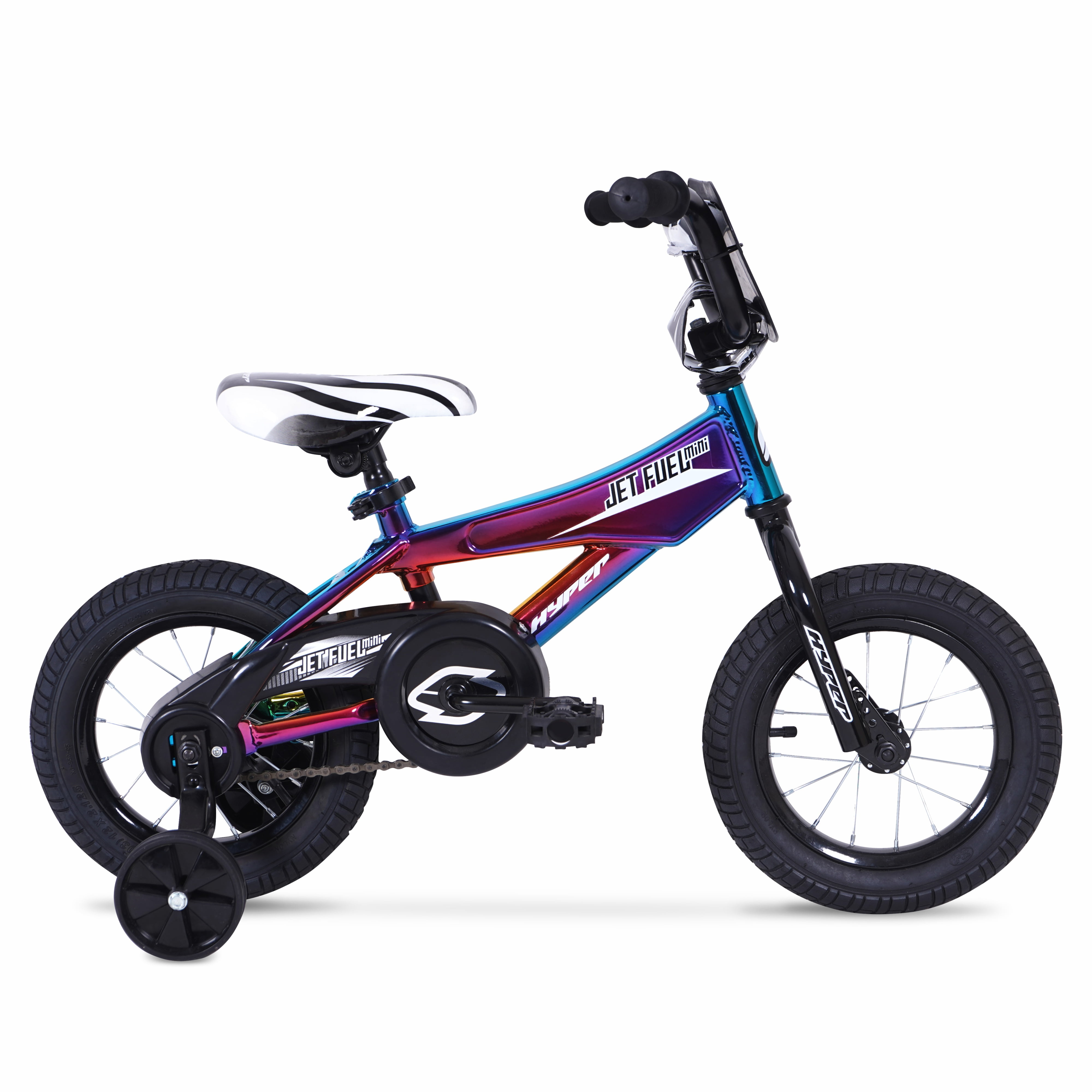 Hyper Bicycles 12" Jet Fuel Kid's Bike, 3 Years and up, with Training Wheels, Unisex
