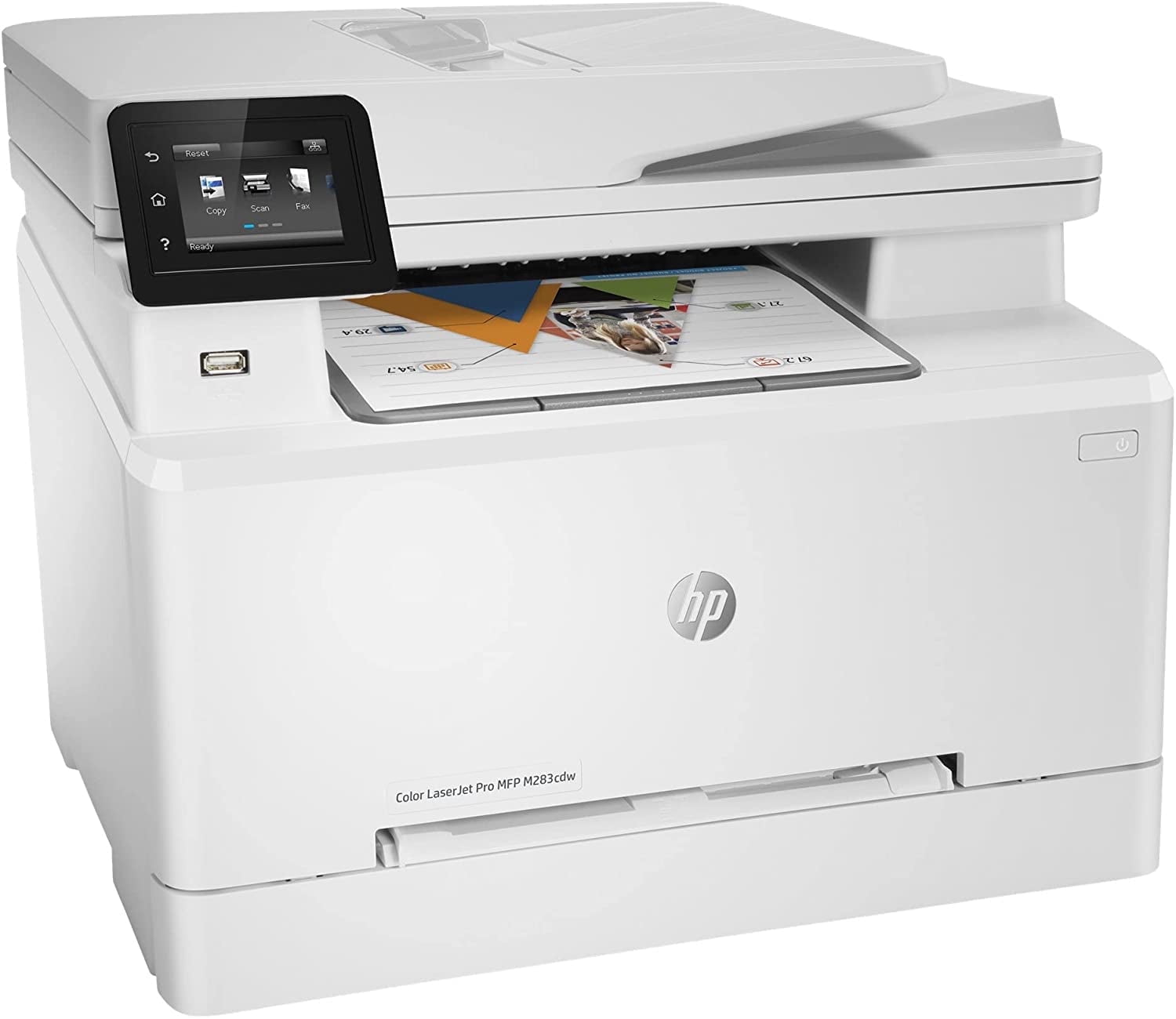 HP Color Laserjet Pro M283cdw Wireless All-in-One Laser Printer-Remote Mobile Print-Print Scan Copy Fax- Auto 2-Sided Printing,