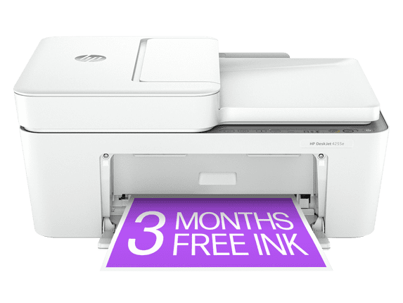 HP DeskJet 4255e All-in-One Printer with 3 Months of Instant Ink for free with HP+