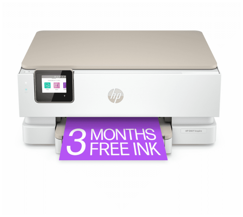 HP ENVY Inspire 7255e All-in-One Printer with 3 Months of Instant Ink for free with HP+