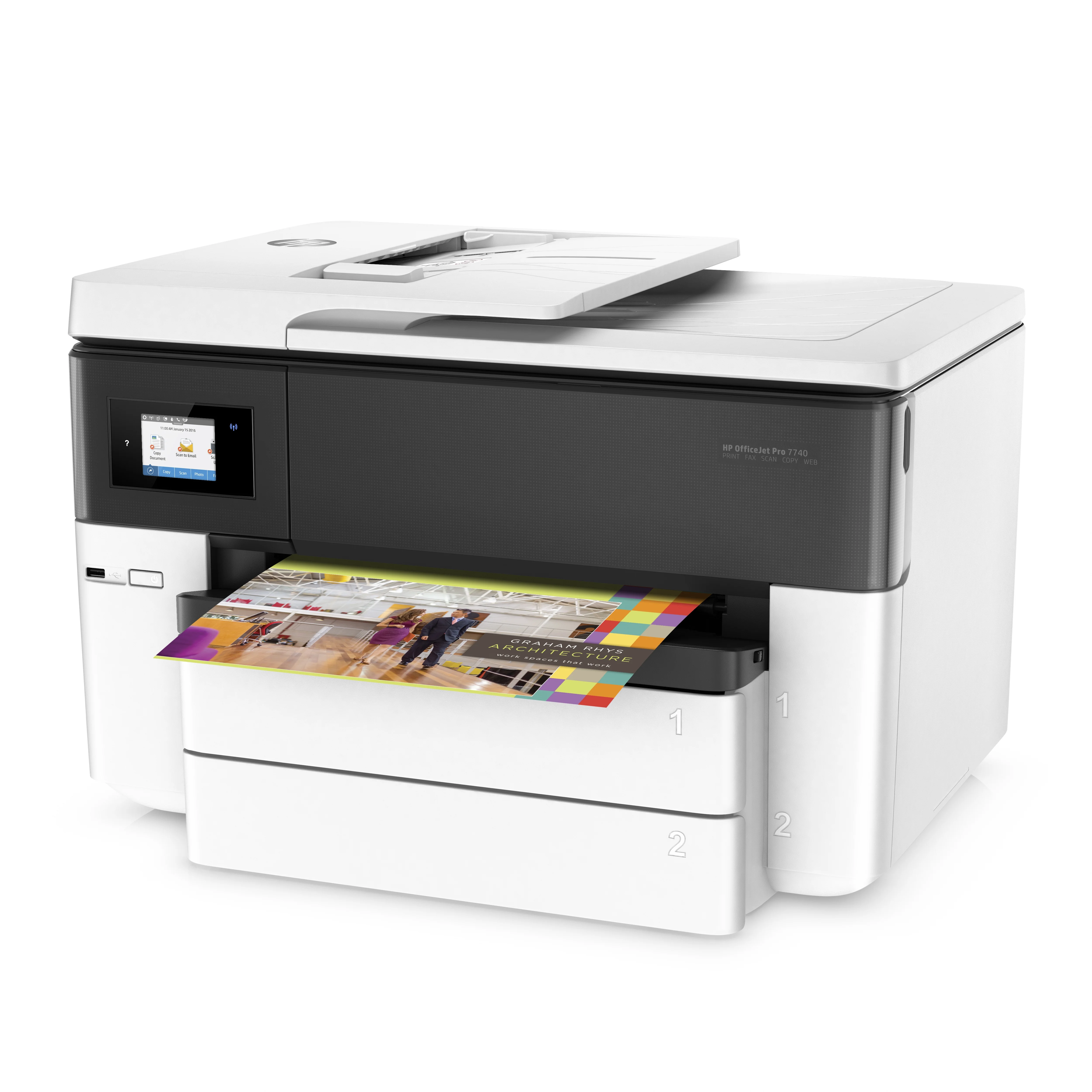 HP, HEWG5J38A, OfficeJet Pro 7740 Wide Format All-in-One Printer