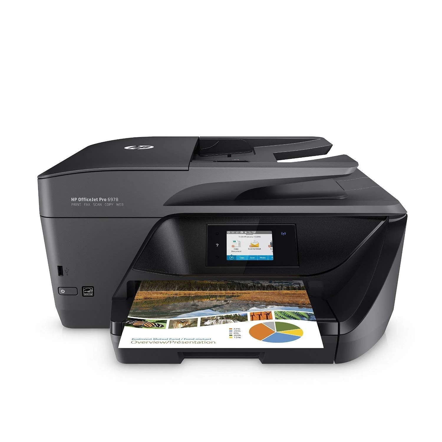 HP Officejet X585ZM Inkjet Multifunction Printer, Color