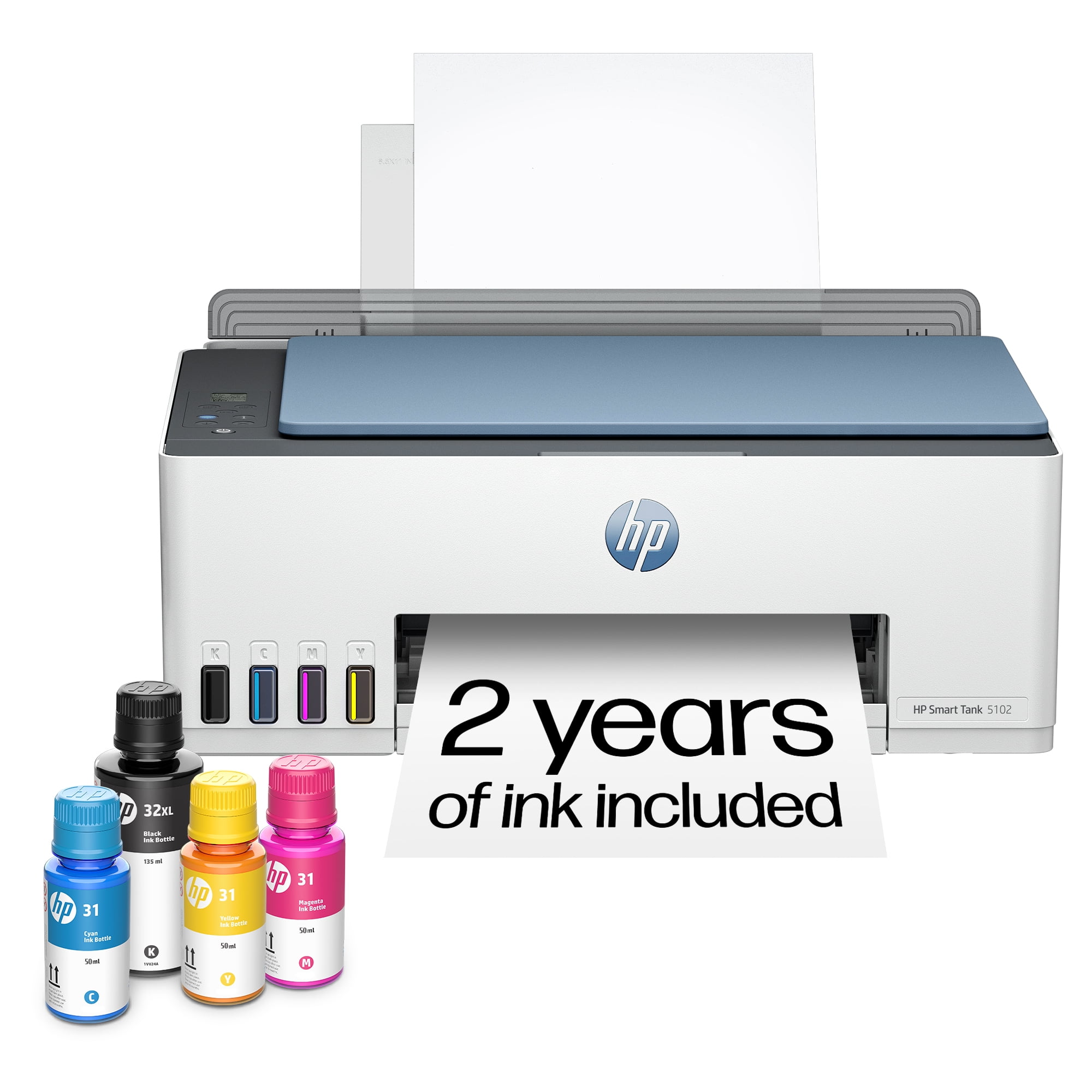HP Smart Tank 5102 Wireless All-in-One Ink Tank Printer with 2 Years of Ink