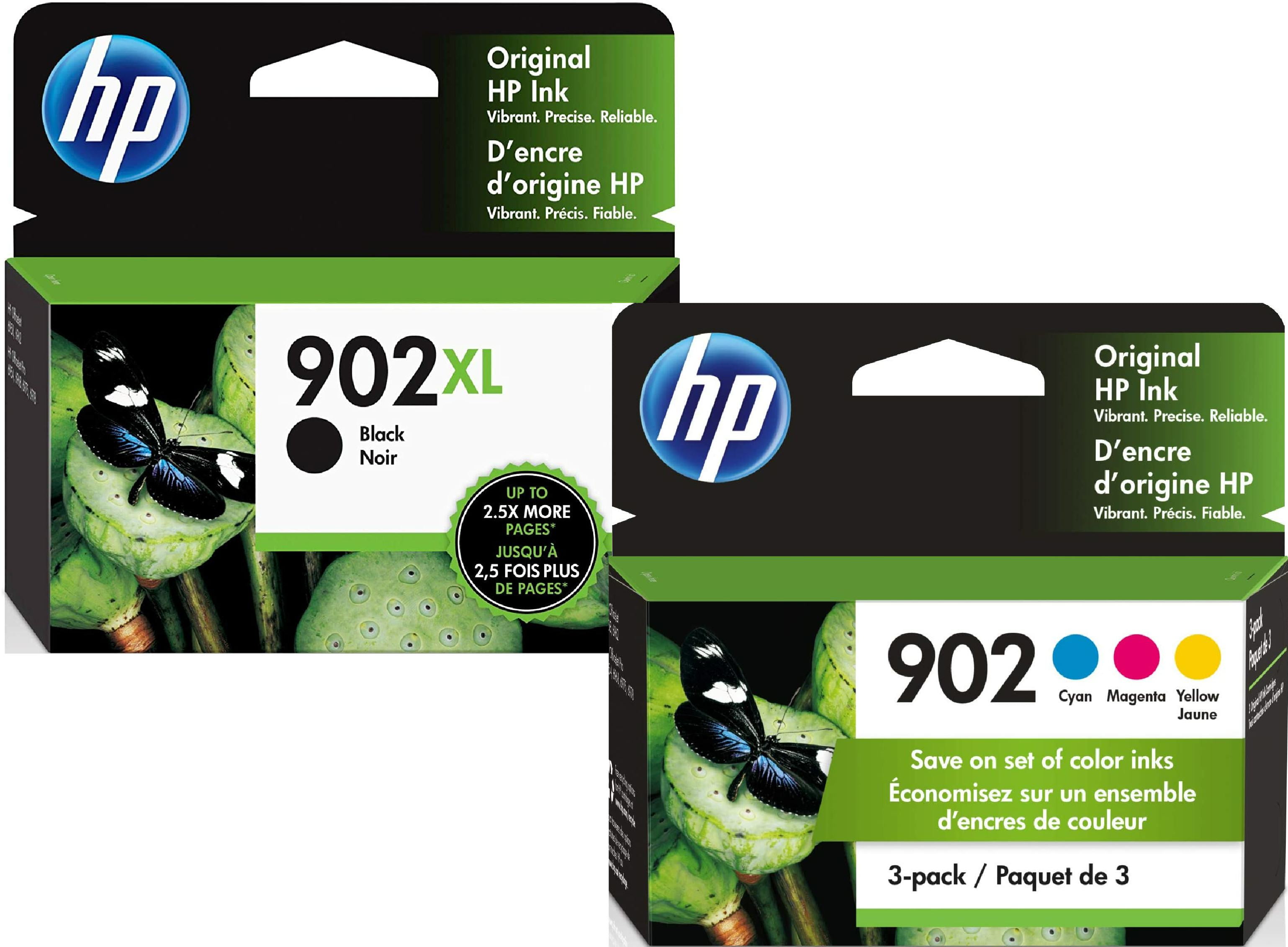 HP 902XL High-Yield and 902 Multicolor Ink Cartridges T0A39AN