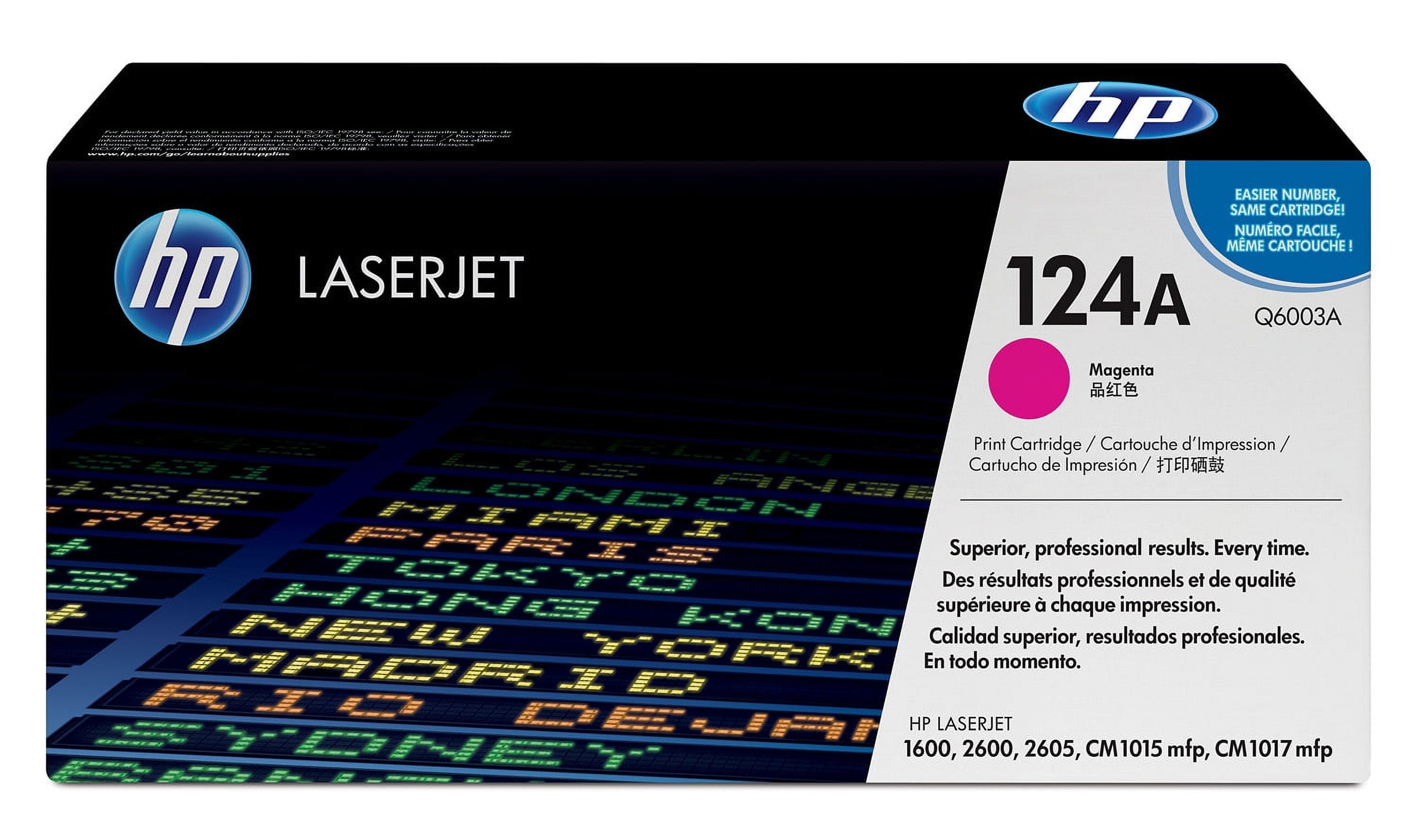 HP Inc. HP 124A (Q6003A) Magenta Original LaserJet Toner Cartridge