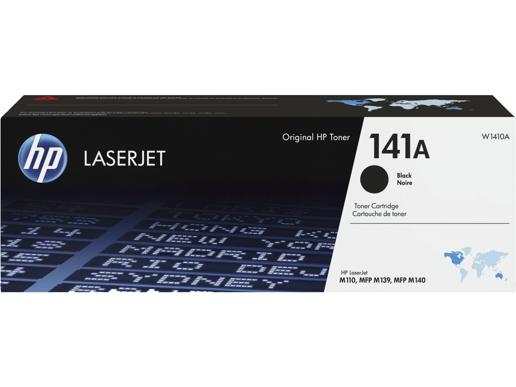 HP 141A Black Original LaserJet Toner Cartridge, ~950 pages, W1410A