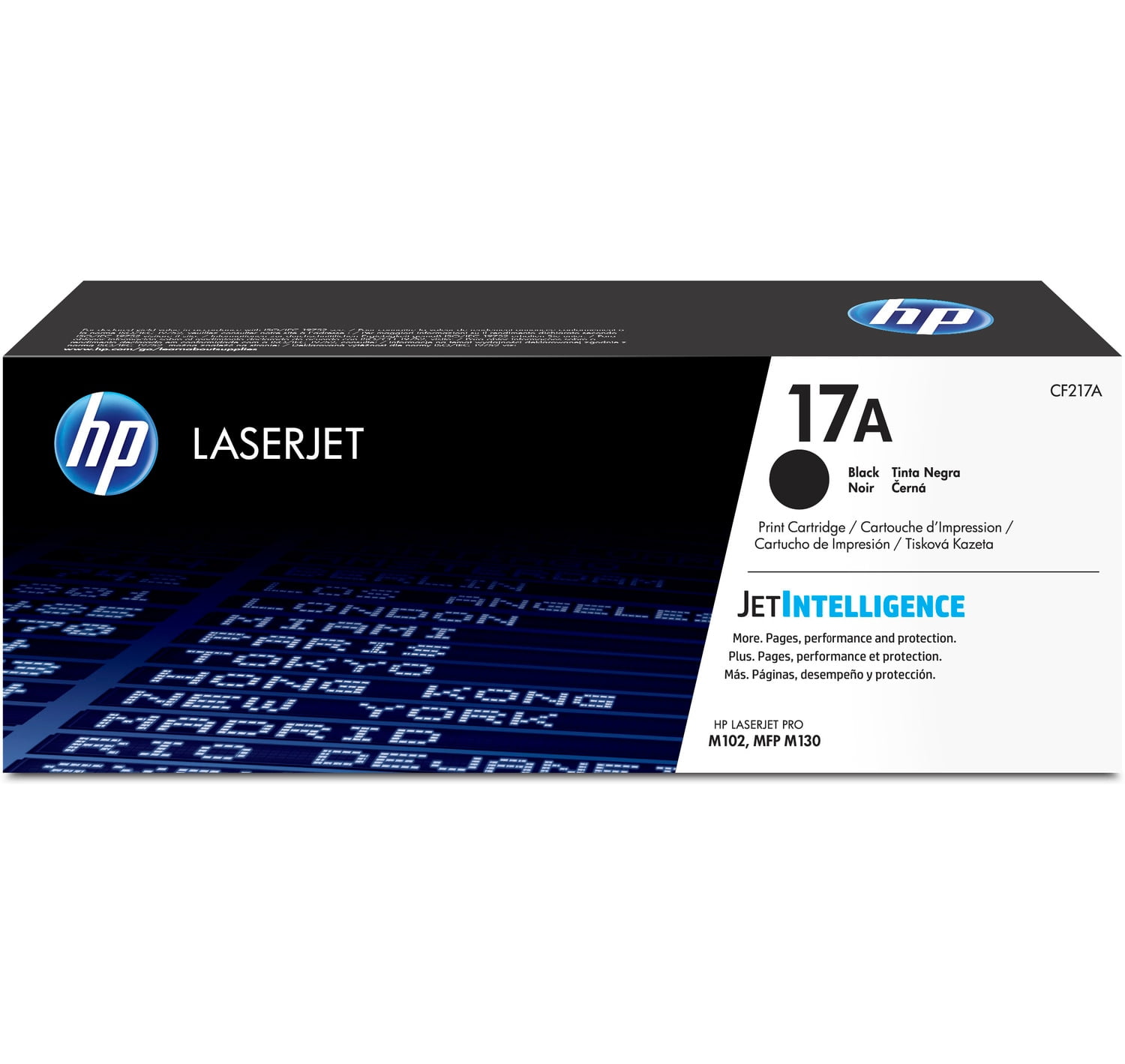 HP 17A Black Original LaserJet Toner Cartridge, ~1,600 pages, CF217A