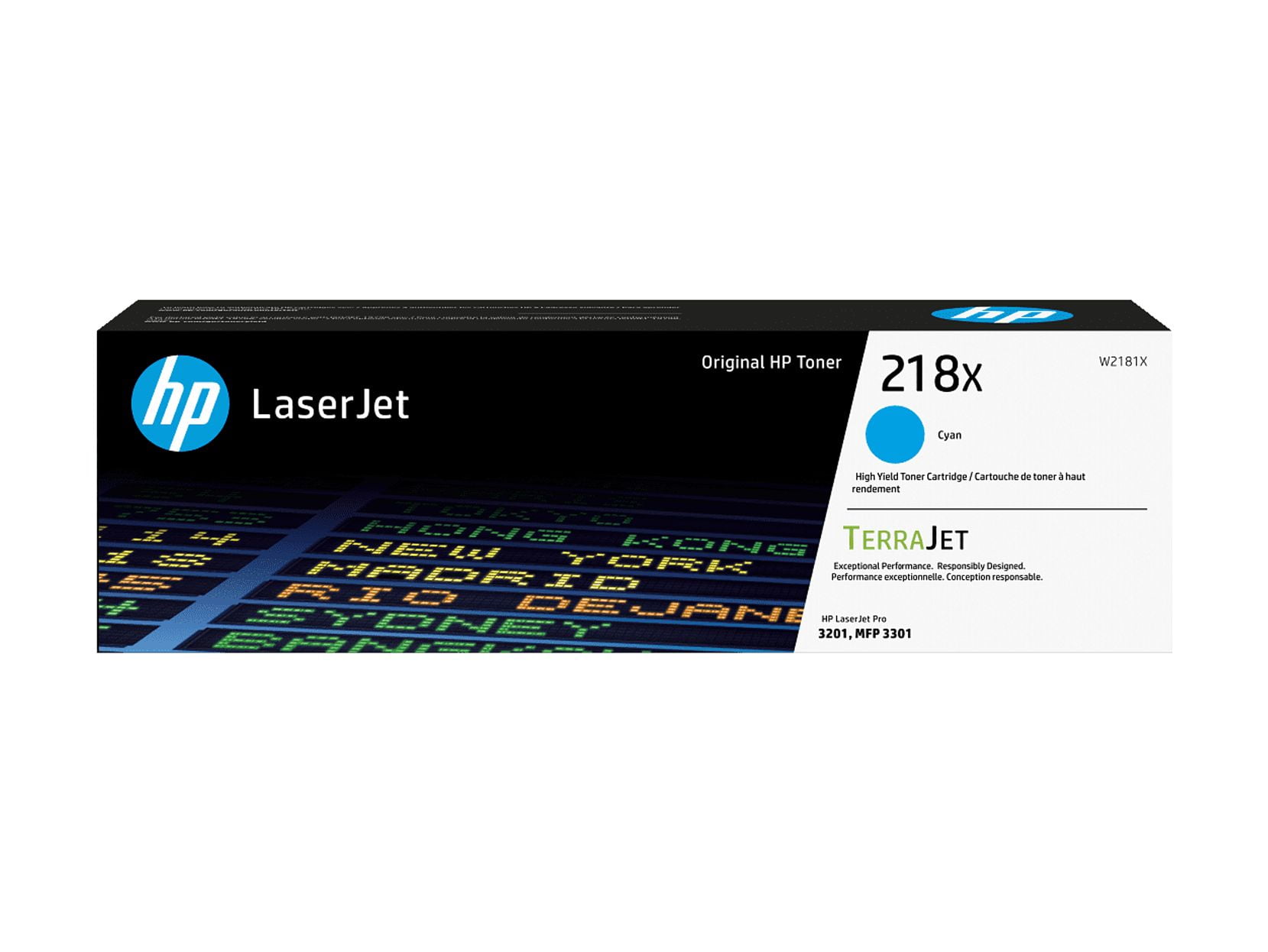 HP 218X High Yield Cyan Original LaserJet Toner Cartridge, ~2,500 pages cyan,