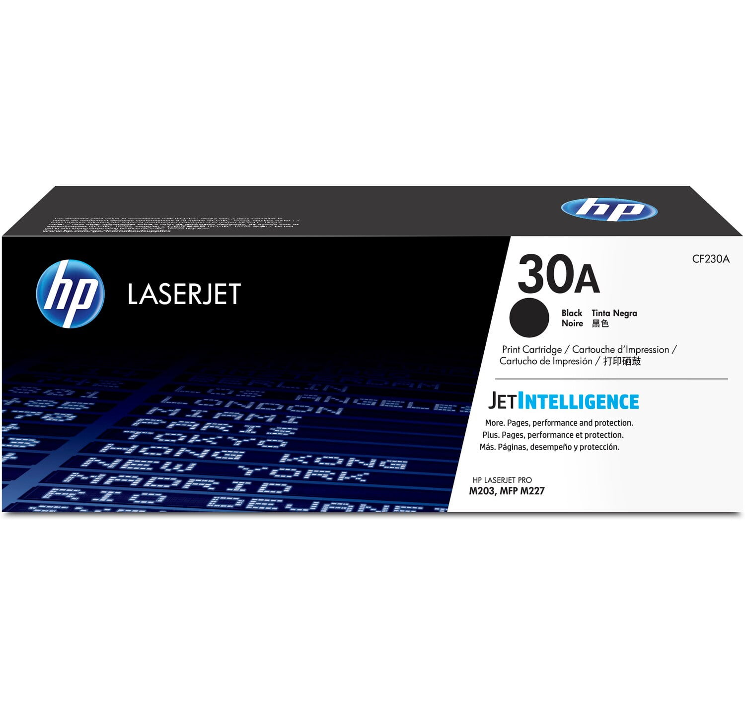 HP 30A Black Original LaserJet Toner Cartridge, ~1,600 pages, CF230A