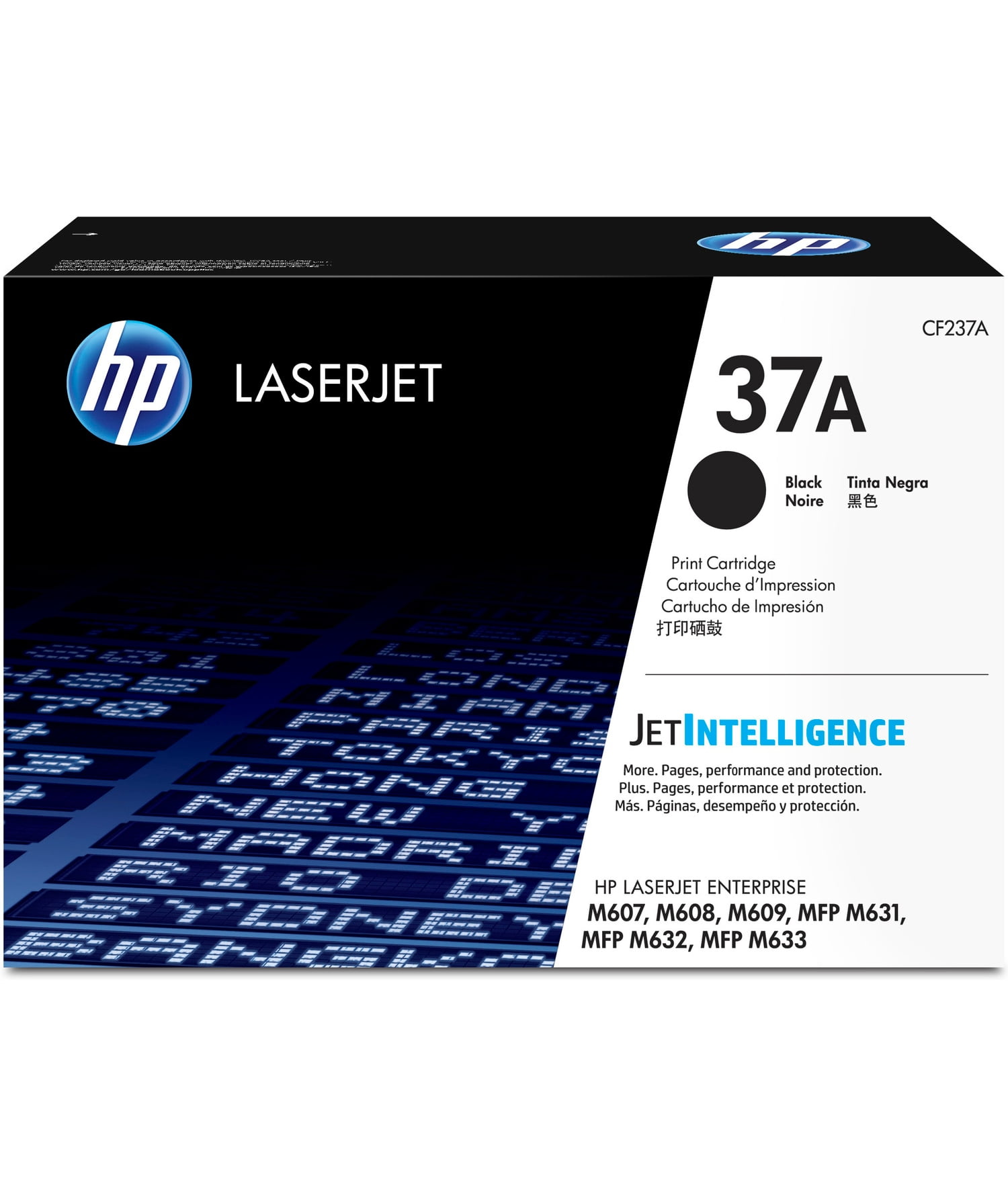 HP 37A Black Original LaserJet Toner Cartridge, ~11,000 pages, CF237A