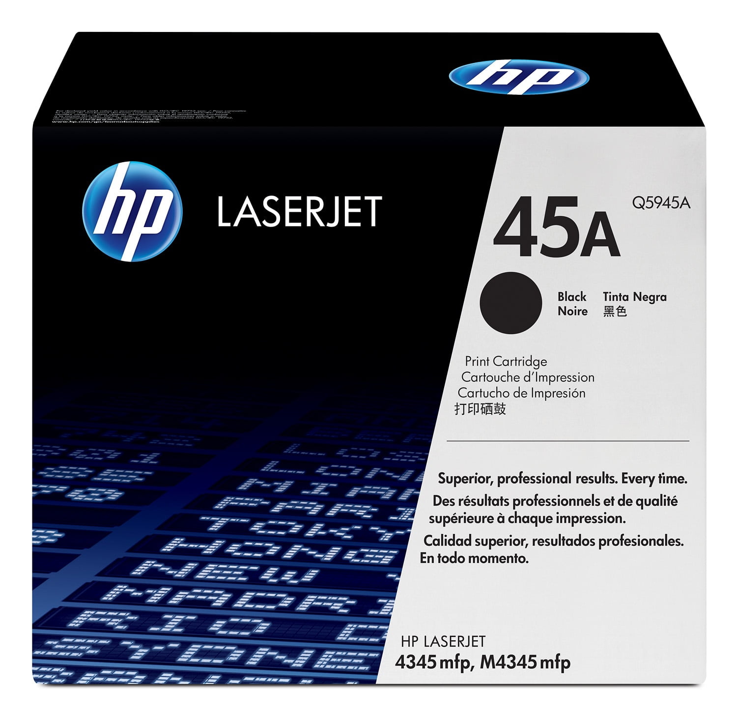 HP 45A (Q5945A) Black Original LaserJet Toner Cartridge