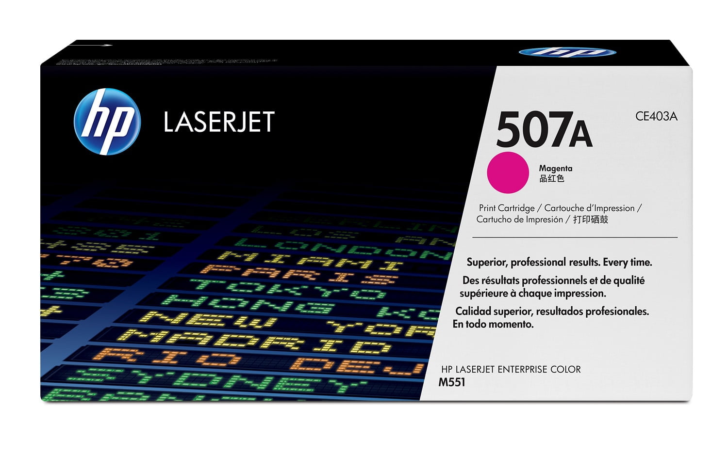 HP 507A Magenta Original LaserJet Toner Cartridge, ~6,000 pages, CE403A