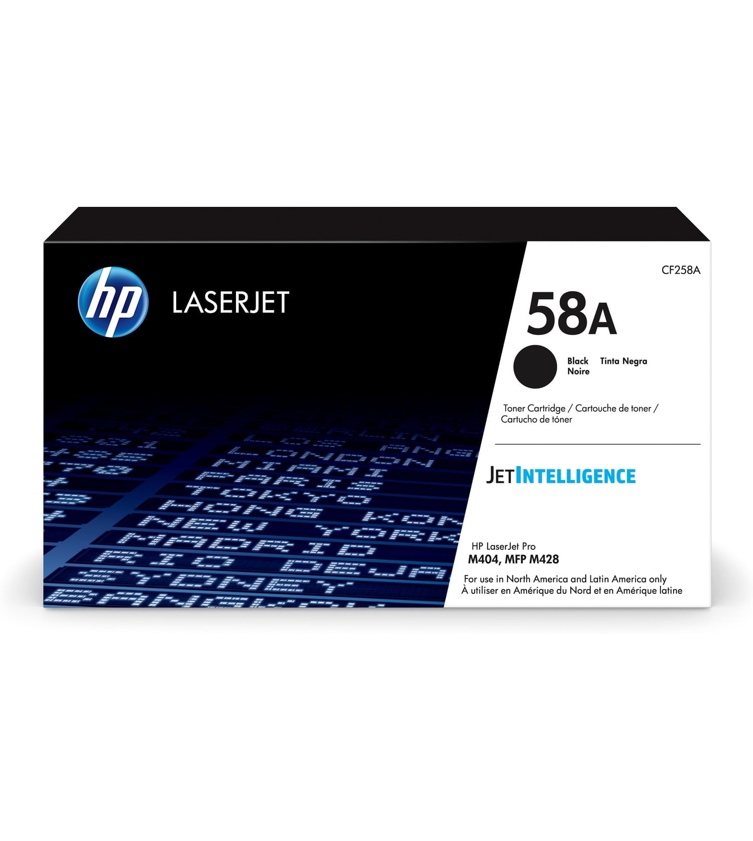 HP 58A Black Original LaserJet Toner Cartridge, ~3,000 pages, CF258A