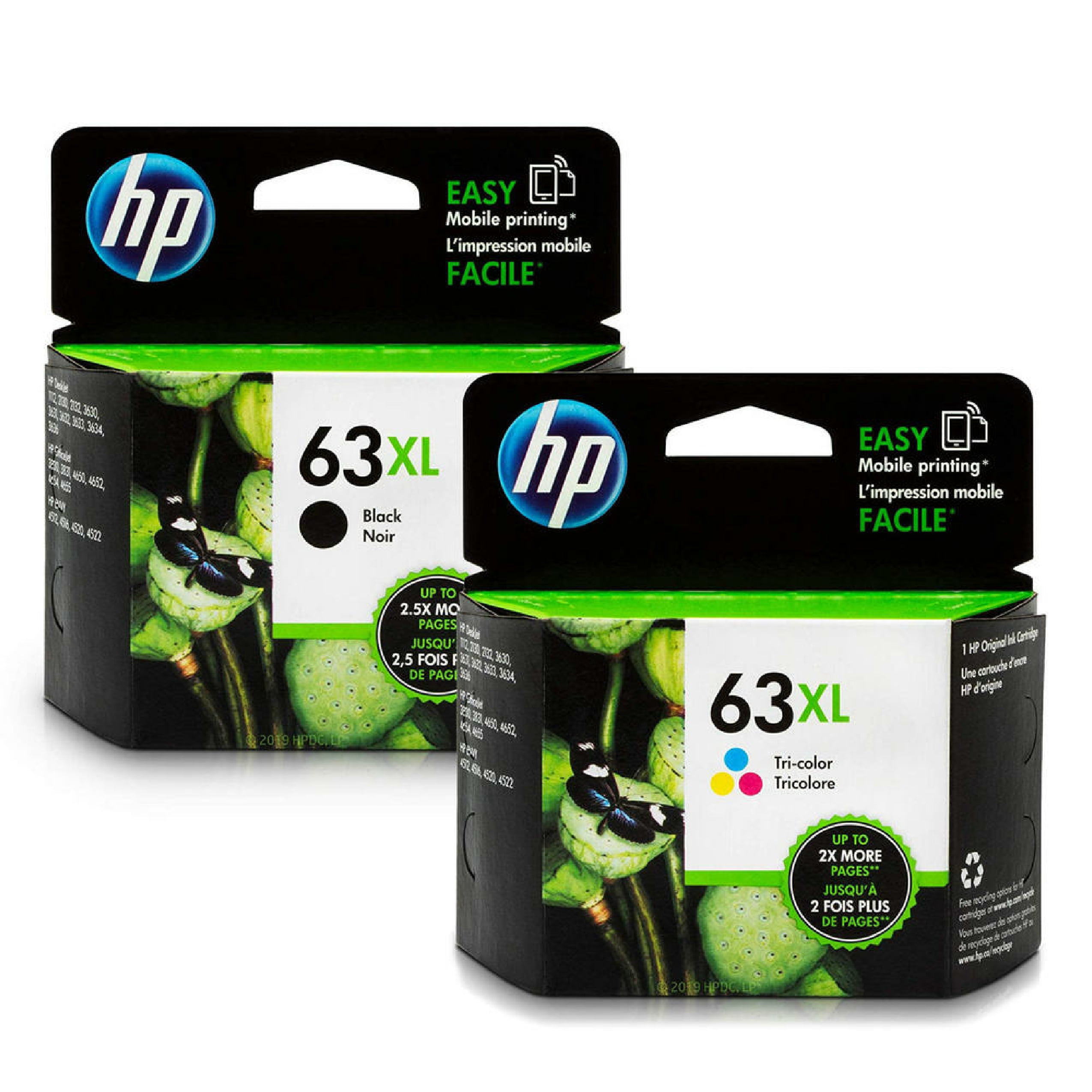 HP 63XL High Yield Original Ink Cartridge (Black, Cyan, Magenta and Yellow)