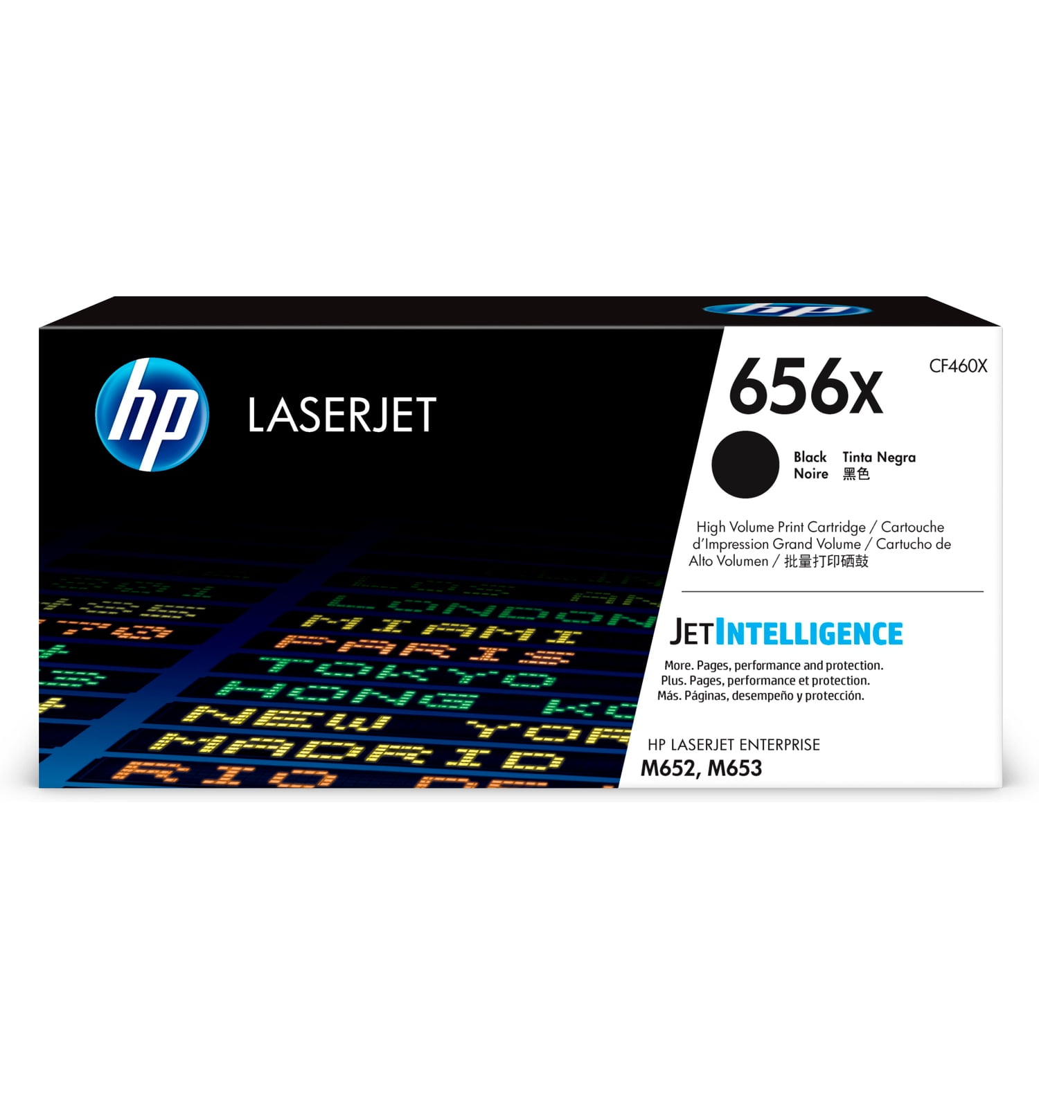 HP 656X High Yield Black Original LaserJet Toner Cartridge, ~27,000 pages,