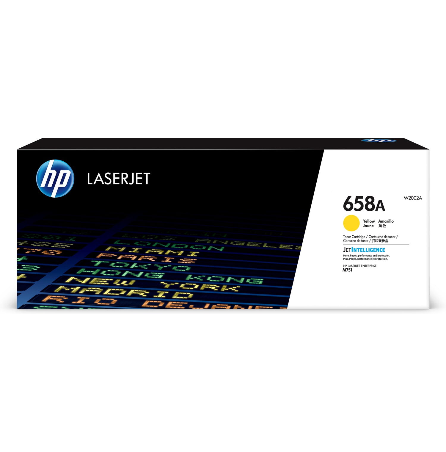 HP 658A Yellow Original LaserJet Toner Cartridge, ~6,000 pages, W2002A