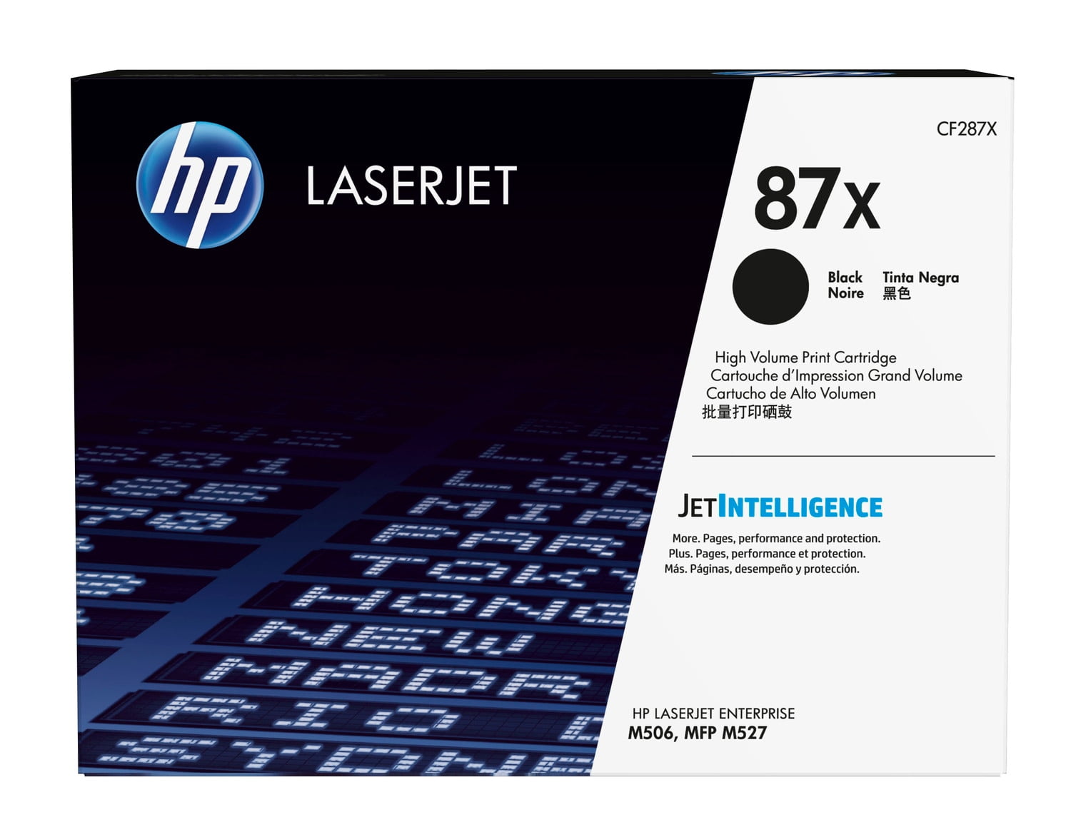HP 87X High Yield Black Original LaserJet Toner Cartridge, ~18,000 pages,