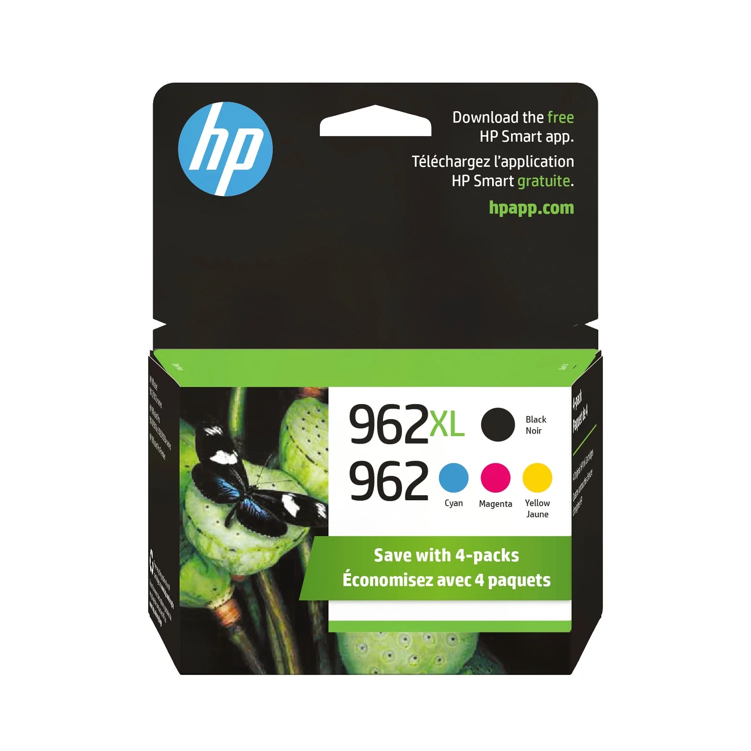 HP 902 CMY/902XL Black Ink Cartridge 4-pack