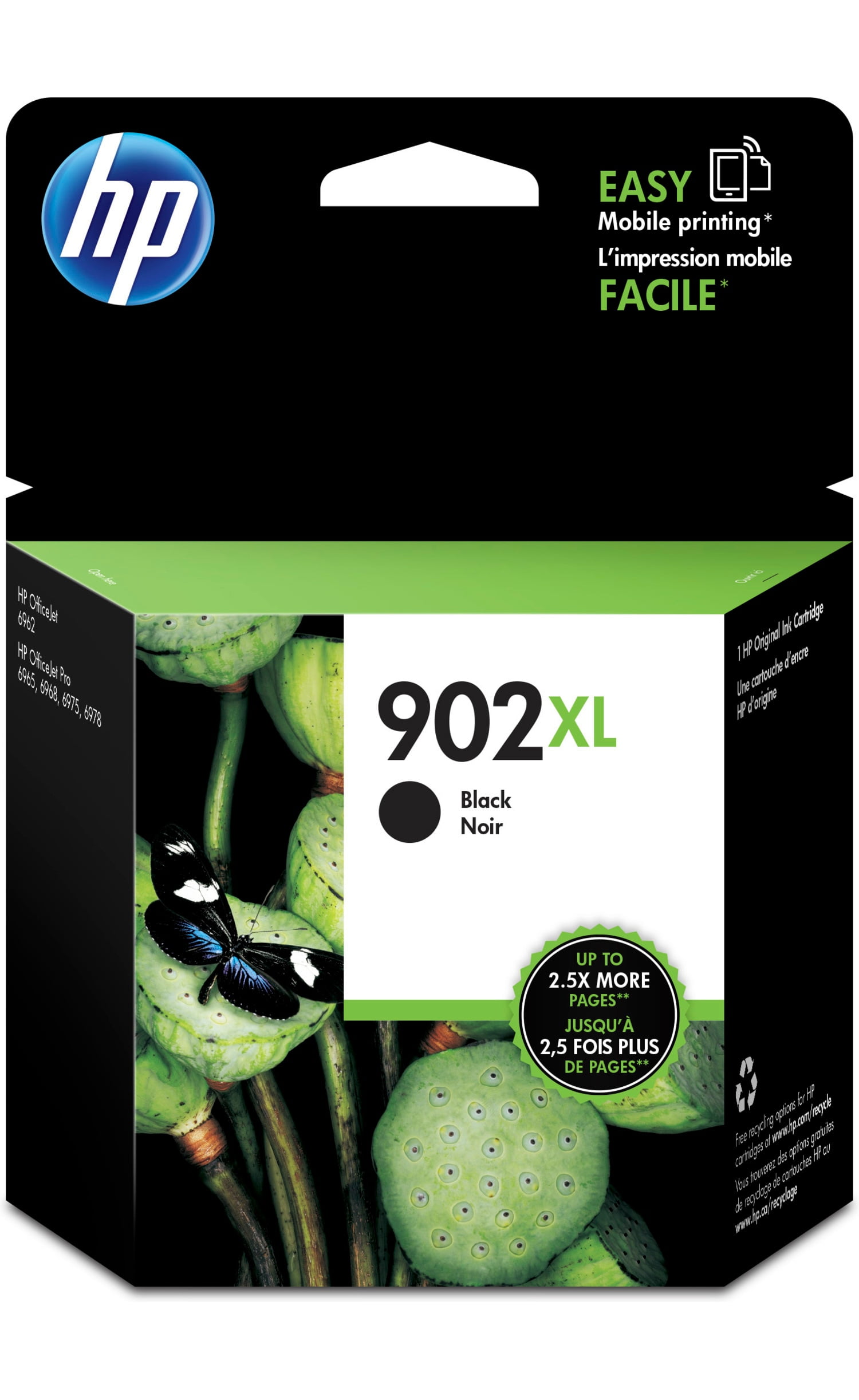 HP 902XL High Yield Black Original Ink Cartridge, ~750 pages, T6M14AN#140