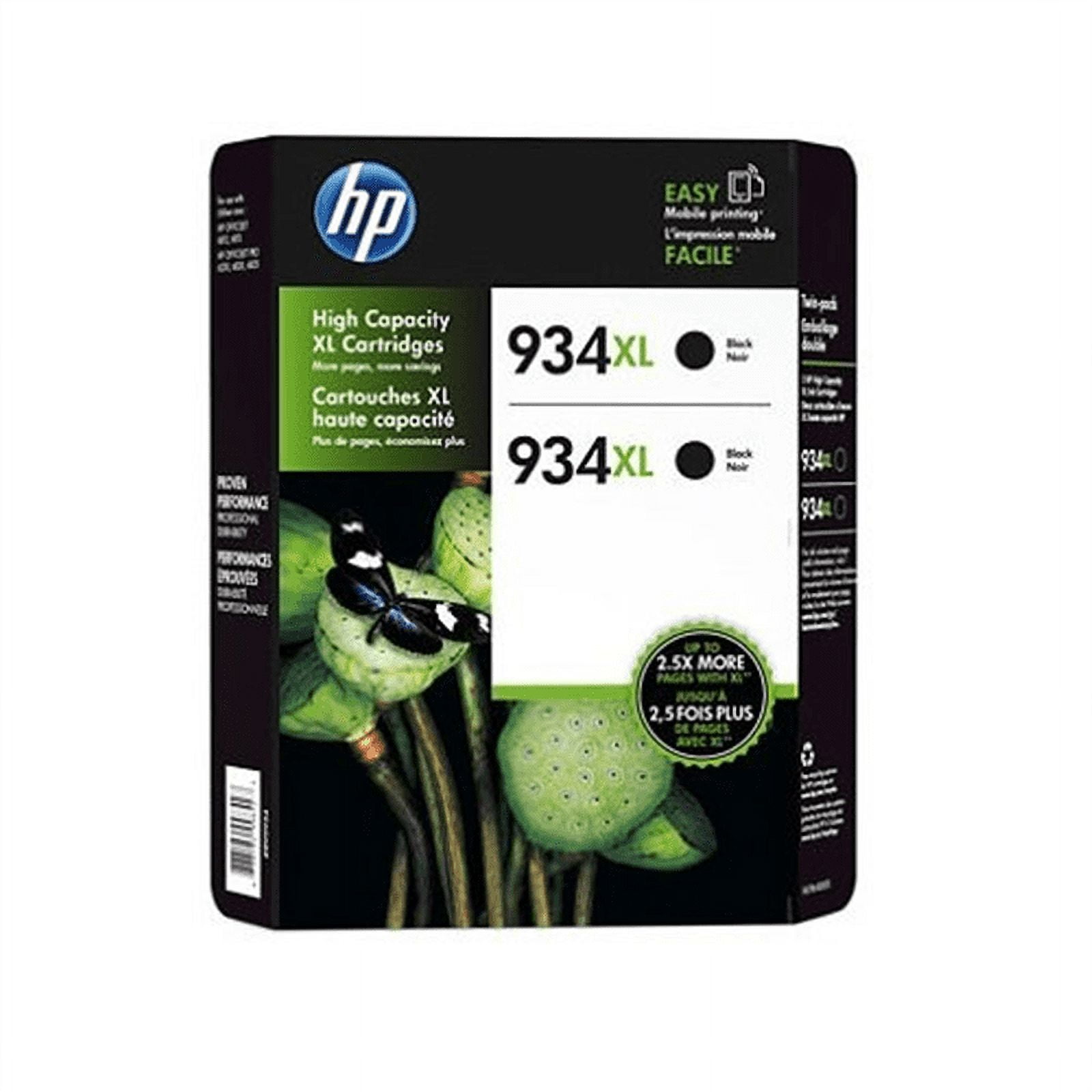 934XL 2-pack High Yield Black Original Ink Cartridges