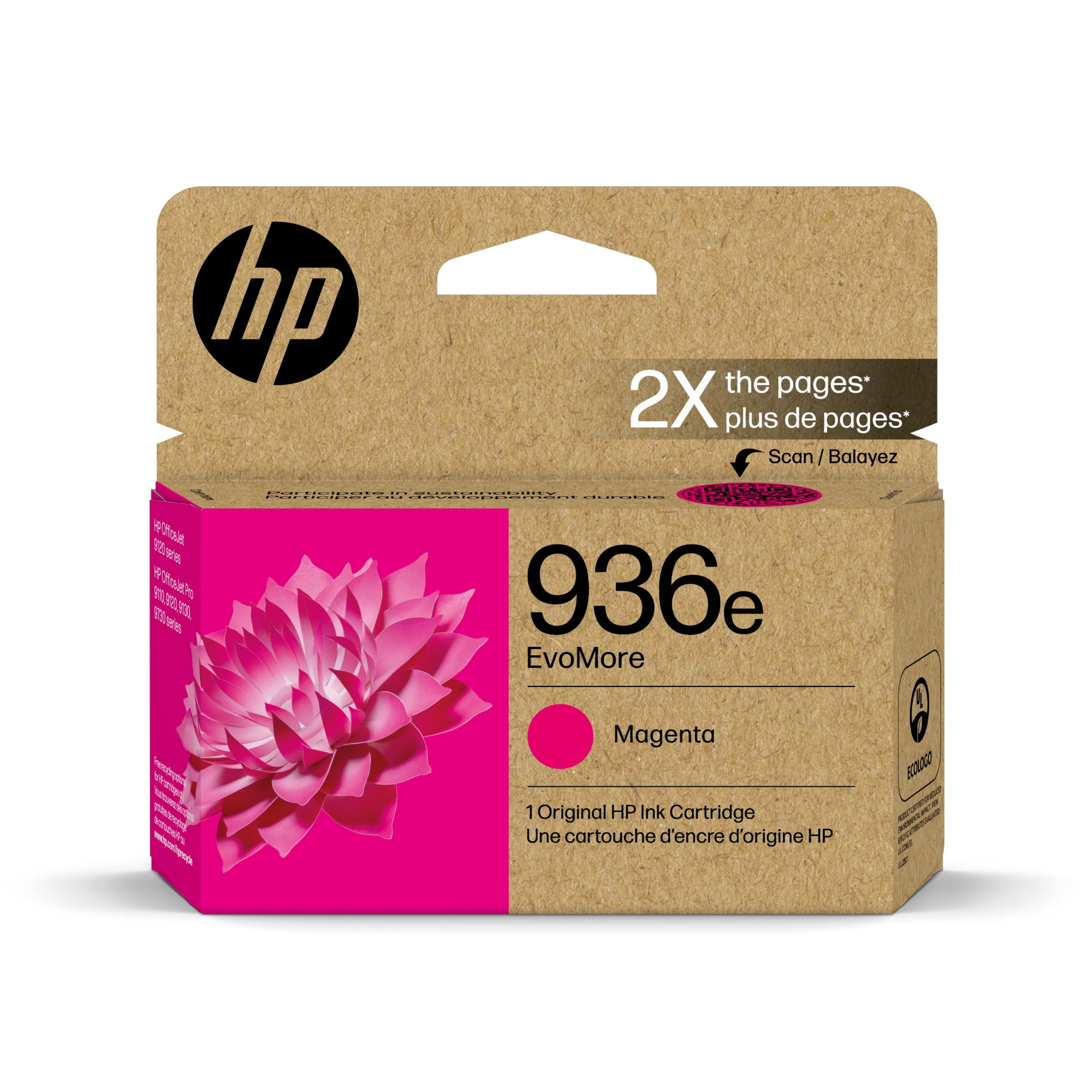 HP 936e EvoMore Magenta Original Ink Cartridge, ~1,650 pages, 4S6V4LN