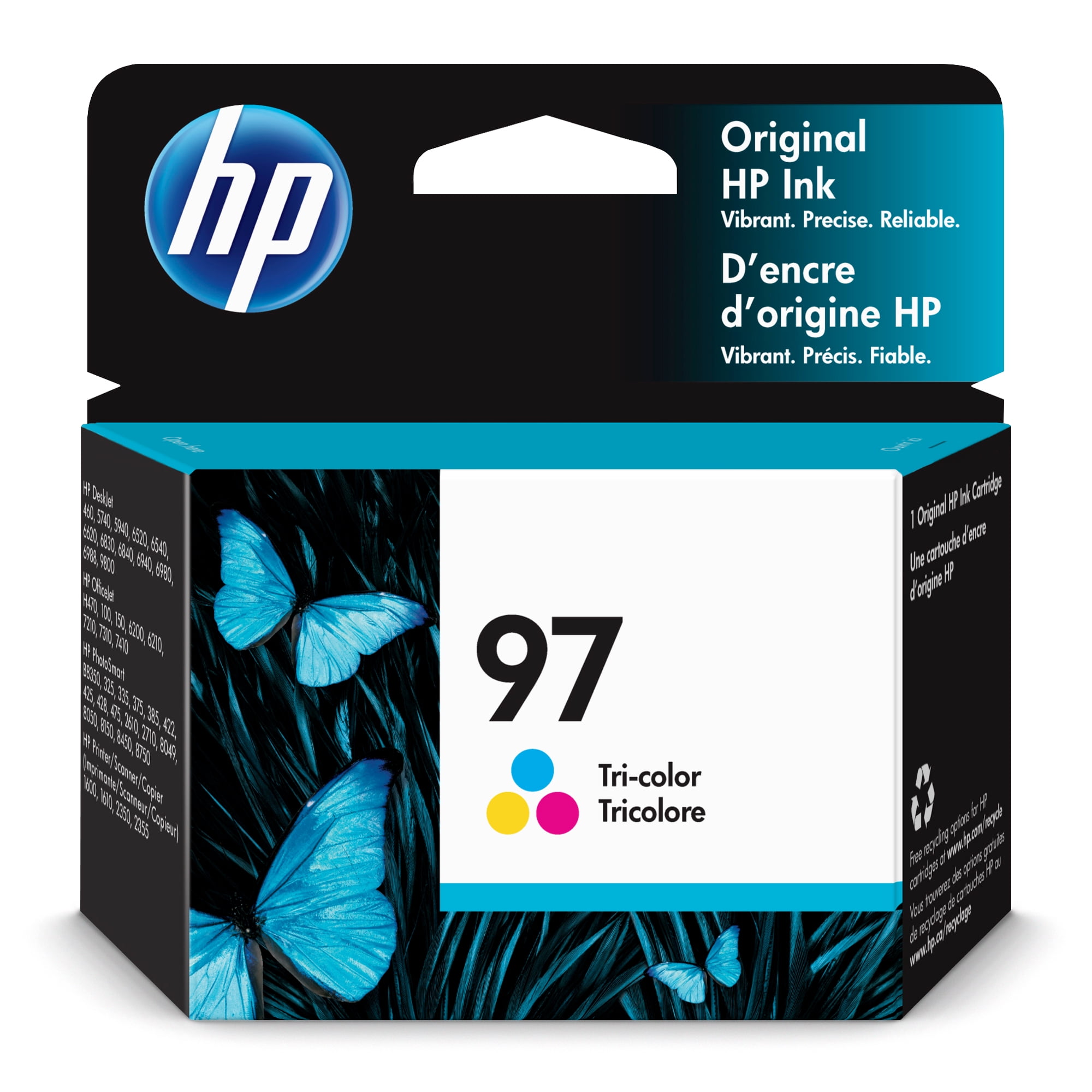 HP 97 Tri-Color Ink Cartridge, ~560 Pages, (C9363WN#140)