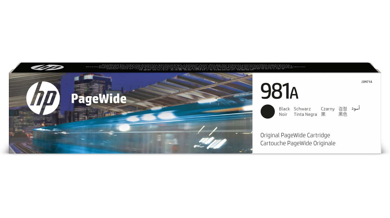 HP 981A Black Original PageWide Cartridge, ~6,000 pages, J3M71A