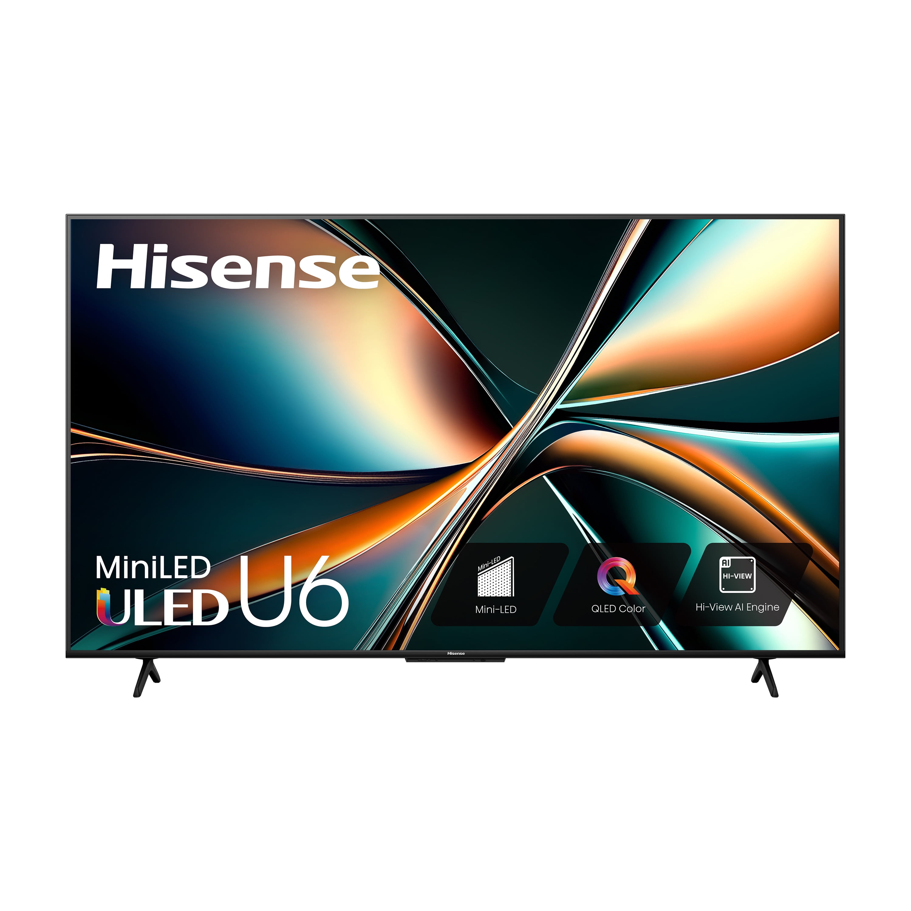 Hisense 55-Inch Class U6 Series Mini-LED ULED 4K UHD Google Smart TV (55U6N) - QLED Quantum Dot Color, Dolby Vision, Full Array Local Dimming, Game Mode Plus