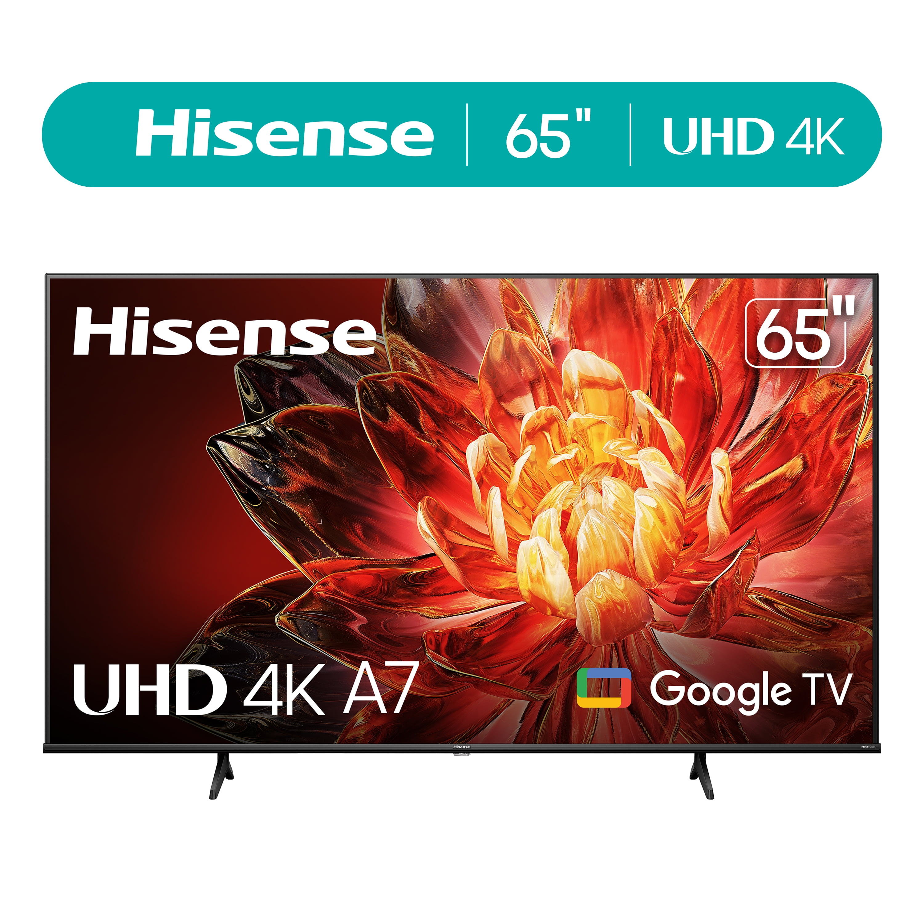Hisense 65-Inch Class A7 Series Dolby Vision HDR 4K UHD Google Smart TV (65A7N)